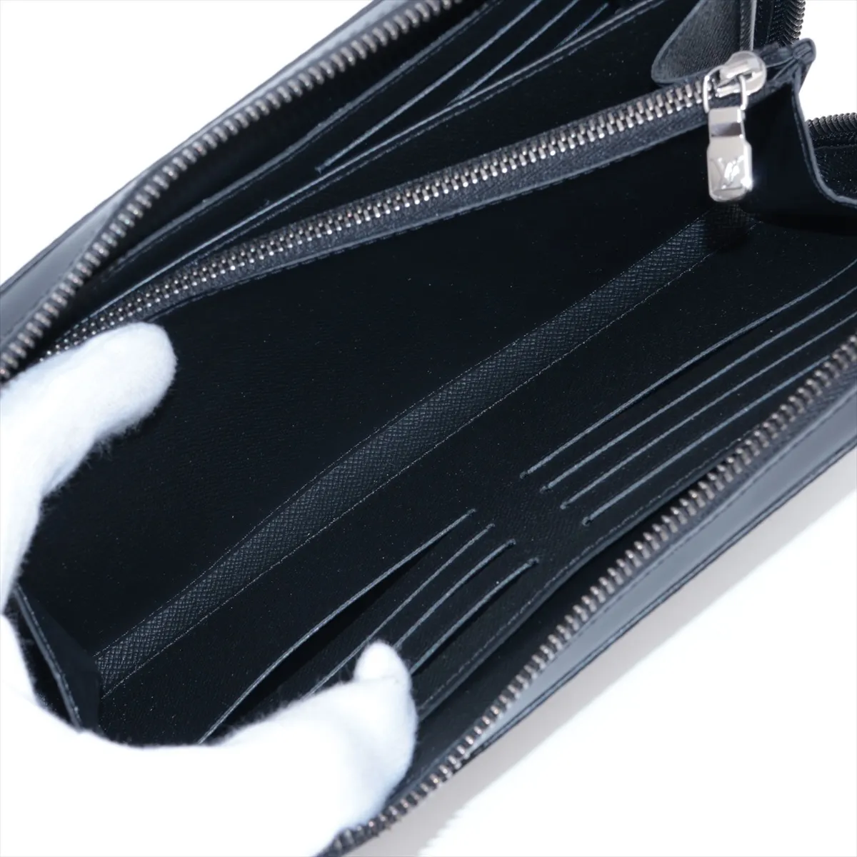 Monogram Eclipse Zippy XL M61698 Black Round Zip Wallet RFID Reactive — view 8