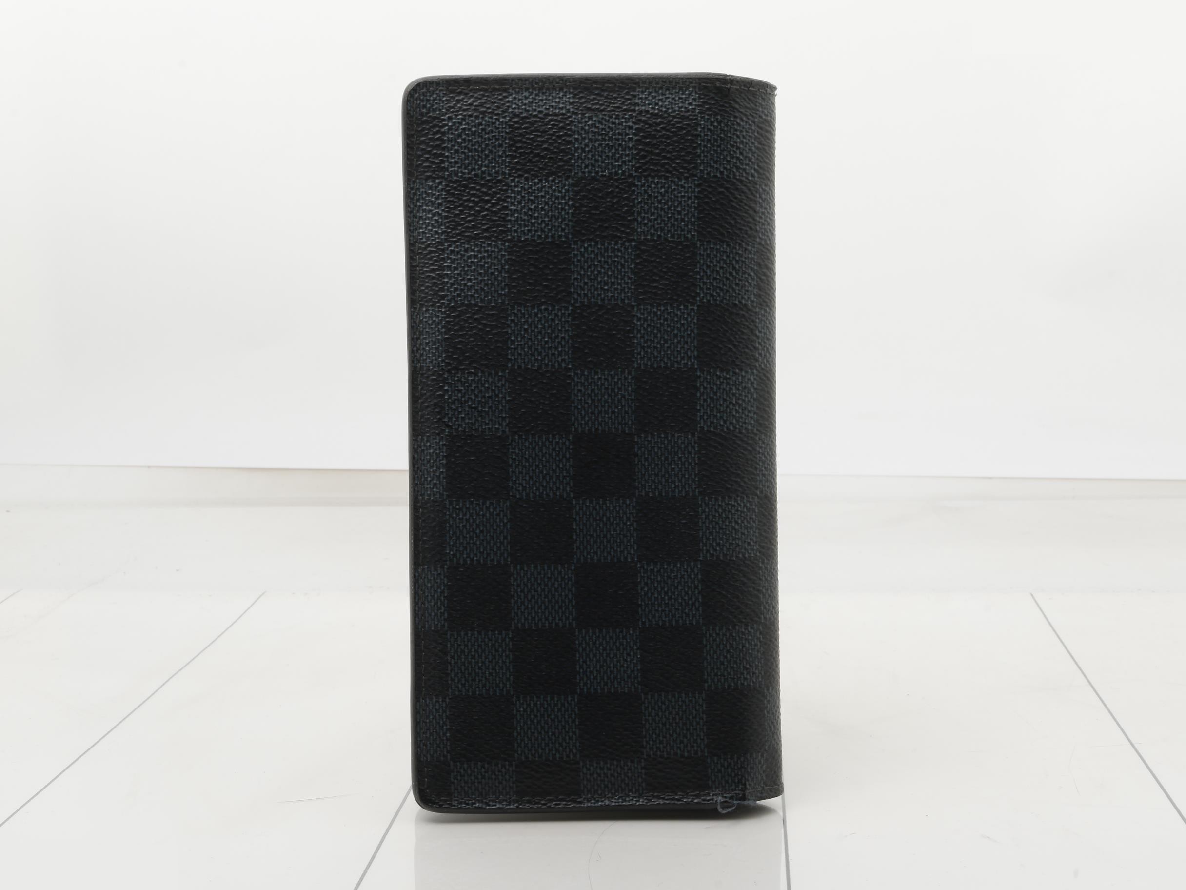Damier Graphite Cobalt Portefeuille Brazza Bi-fold Long Wallet — view 2
