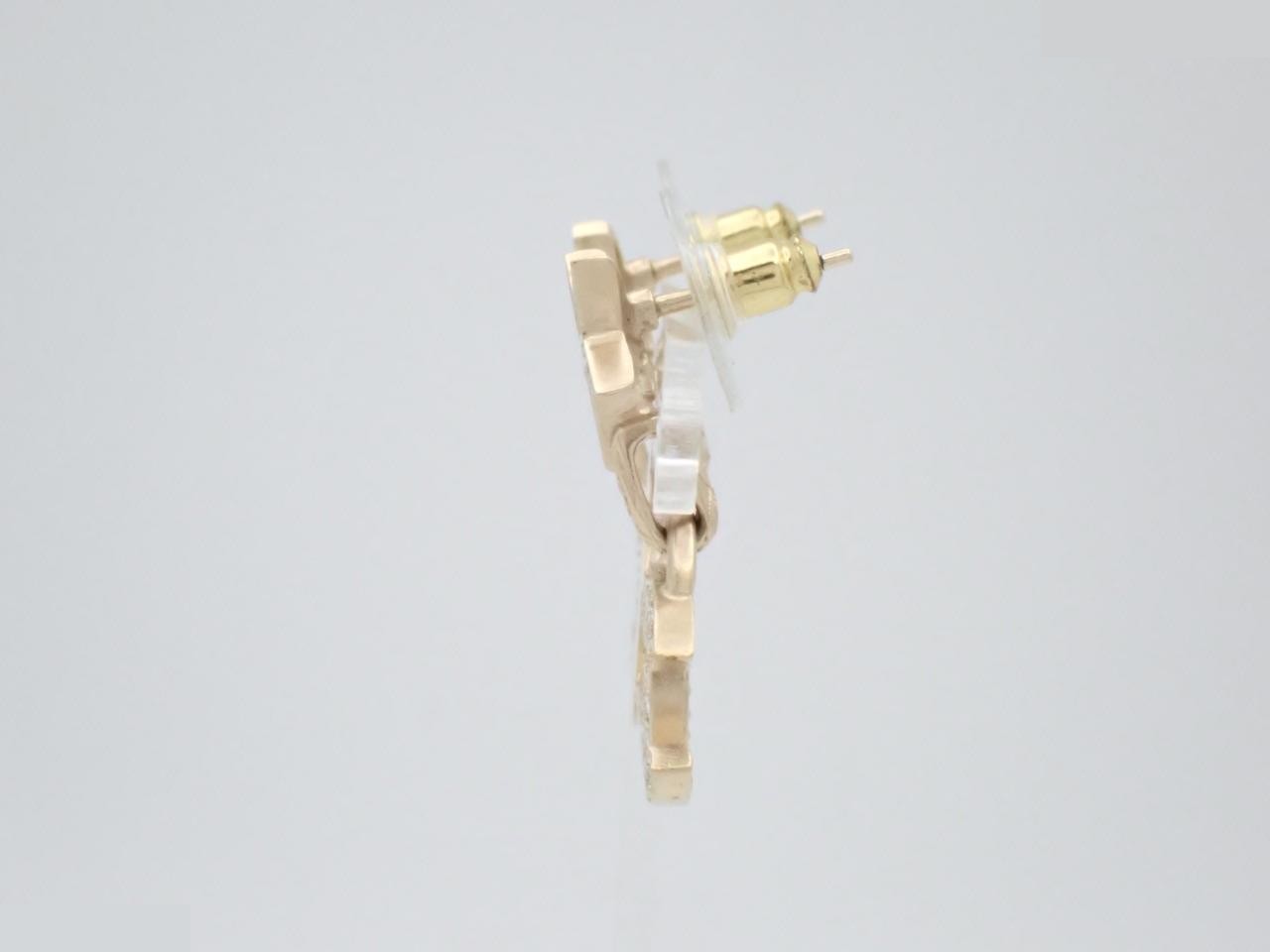 Coco Mark Star Earrings F24B Gold Color — view 3