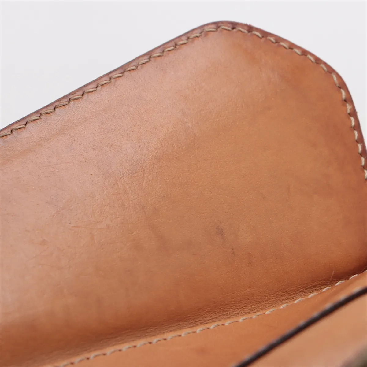 Trotter Street Chic Canvas x Leather Shoulder Bag Beige — view 10