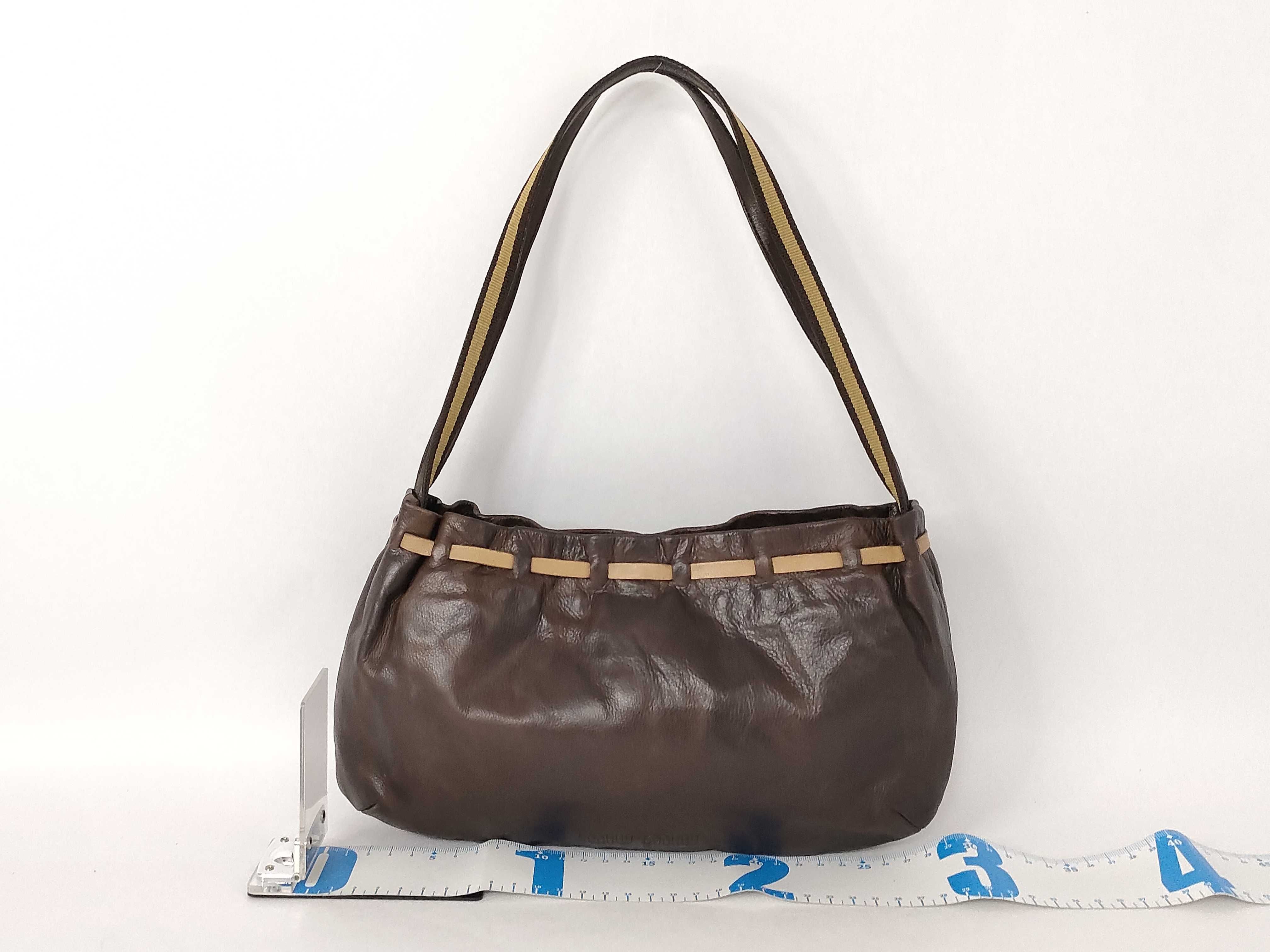 handbag ribbon leather handbag — view 2