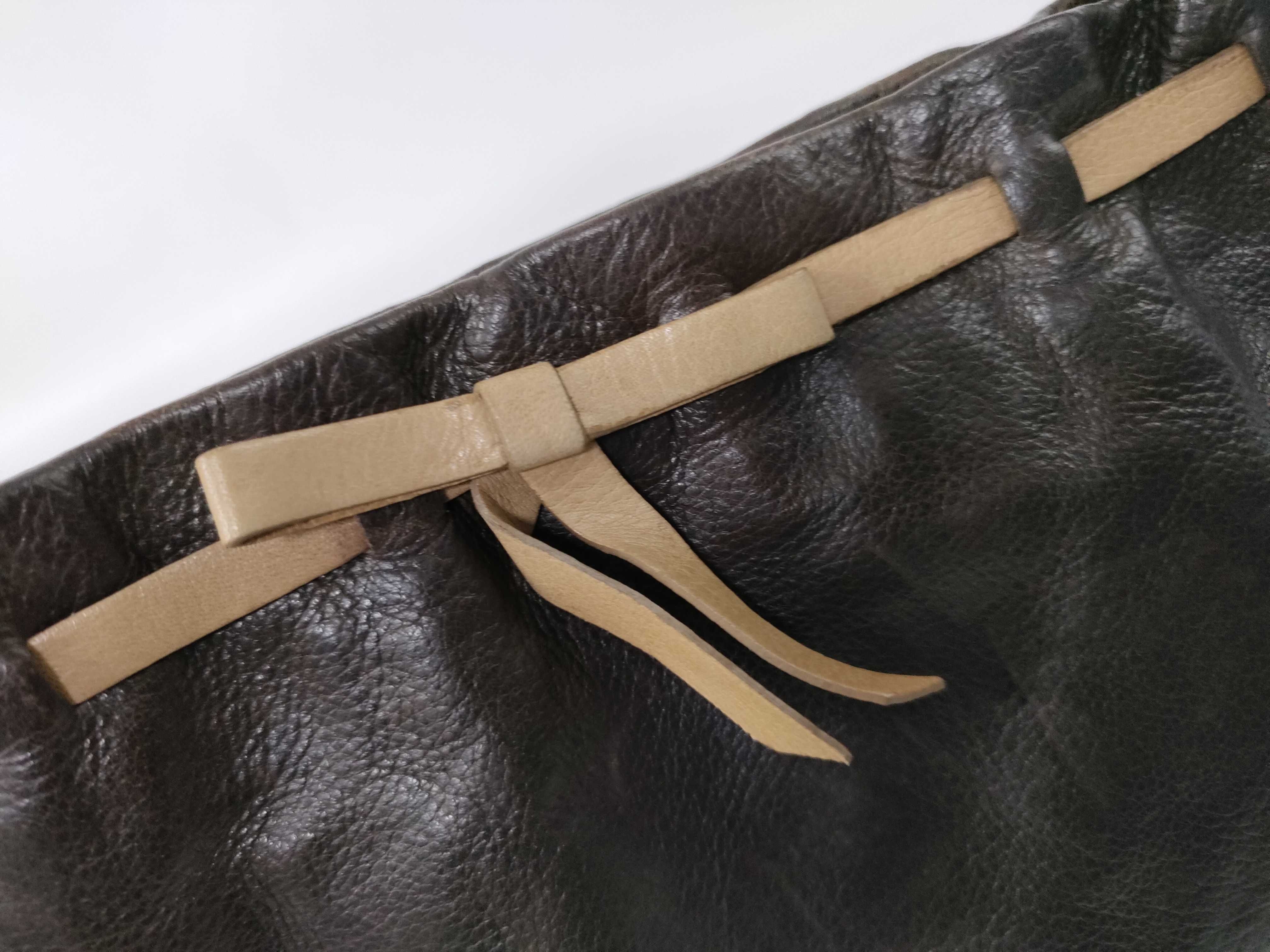 handbag ribbon leather handbag — view 14