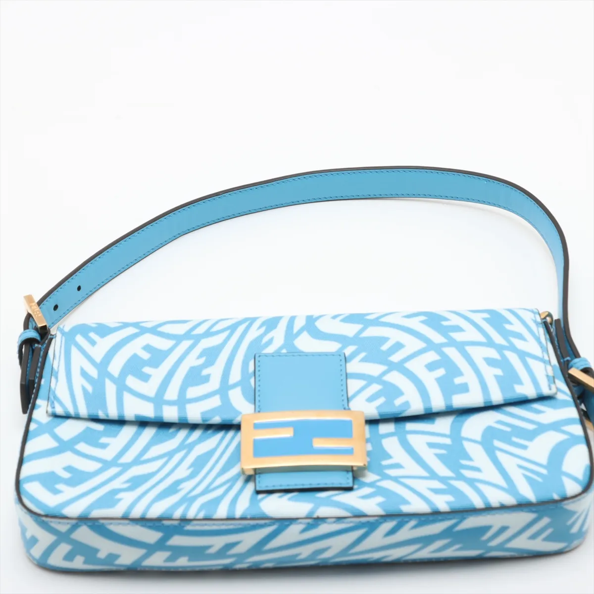 Baguette 1997 Mamma Bucket PVC x Leather Shoulder Bag Blue 8BR792 — view 6