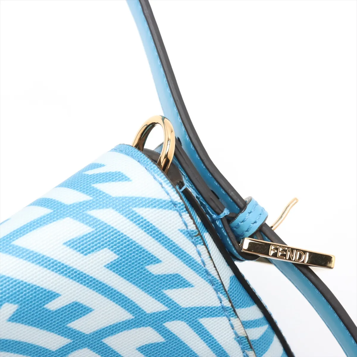 Baguette 1997 Mamma Bucket PVC x Leather Shoulder Bag Blue 8BR792 — view 10