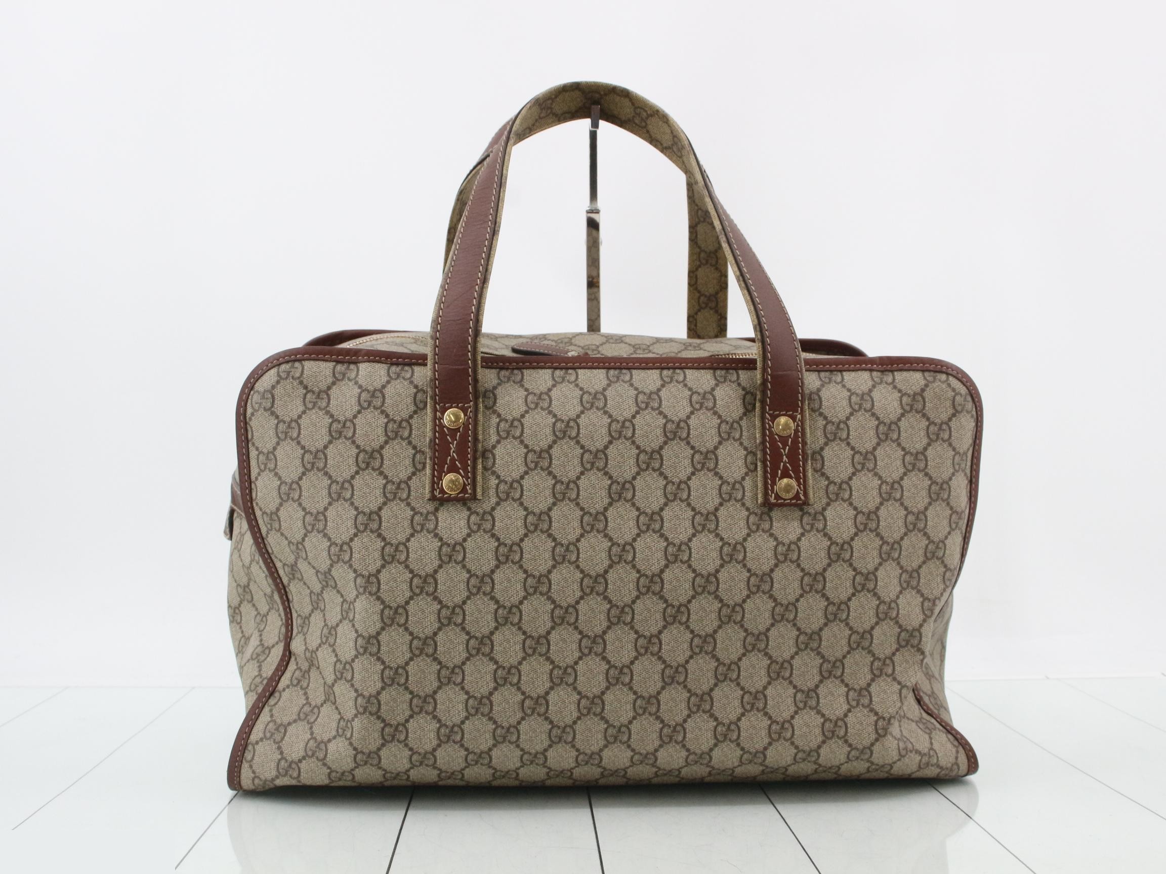GG Supreme Sherry Line Boston Bag — view 2