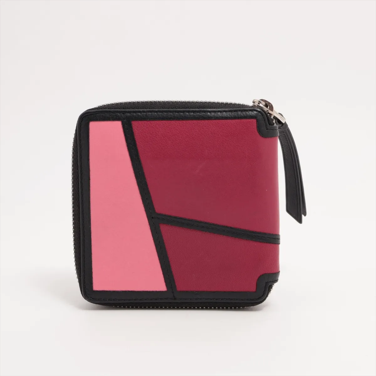 Puzzle Leather Compact Wallet Black — view 2