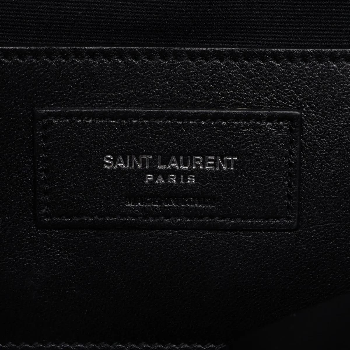Envelope Leather Chain Shoulder Bag, Black, 440115 — view 11
