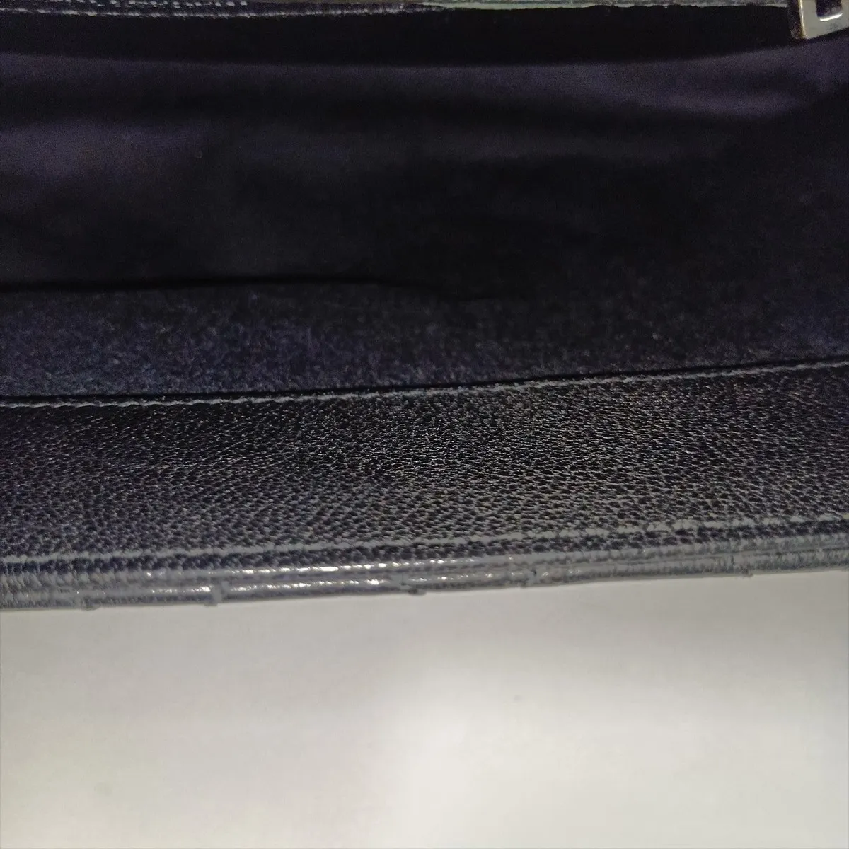 Envelope Leather Chain Shoulder Bag, Black, 440115 — view 14