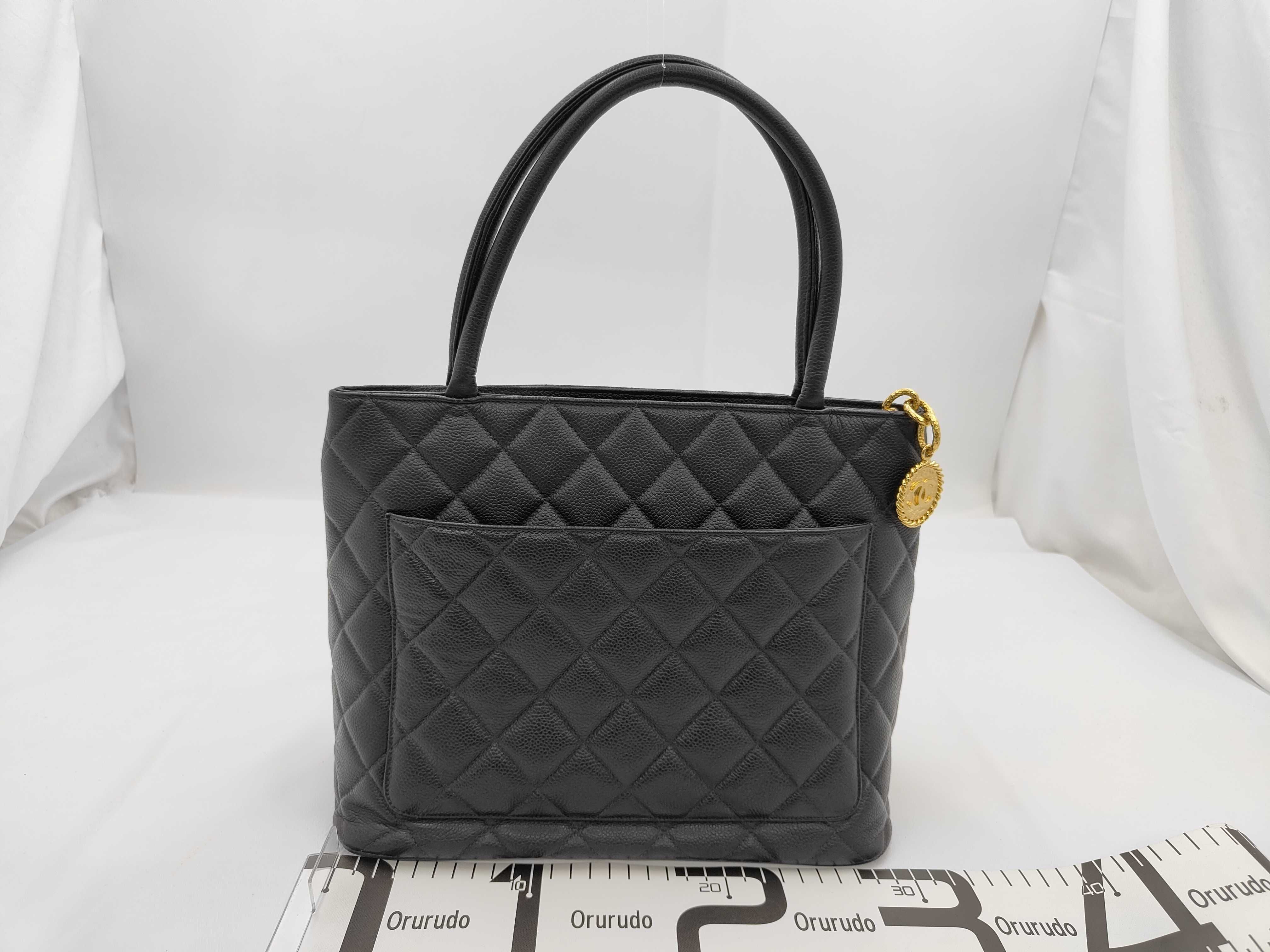 Caviar Skin Reissue Tote Bag, Black, Series 4 Tote Bag — view 2