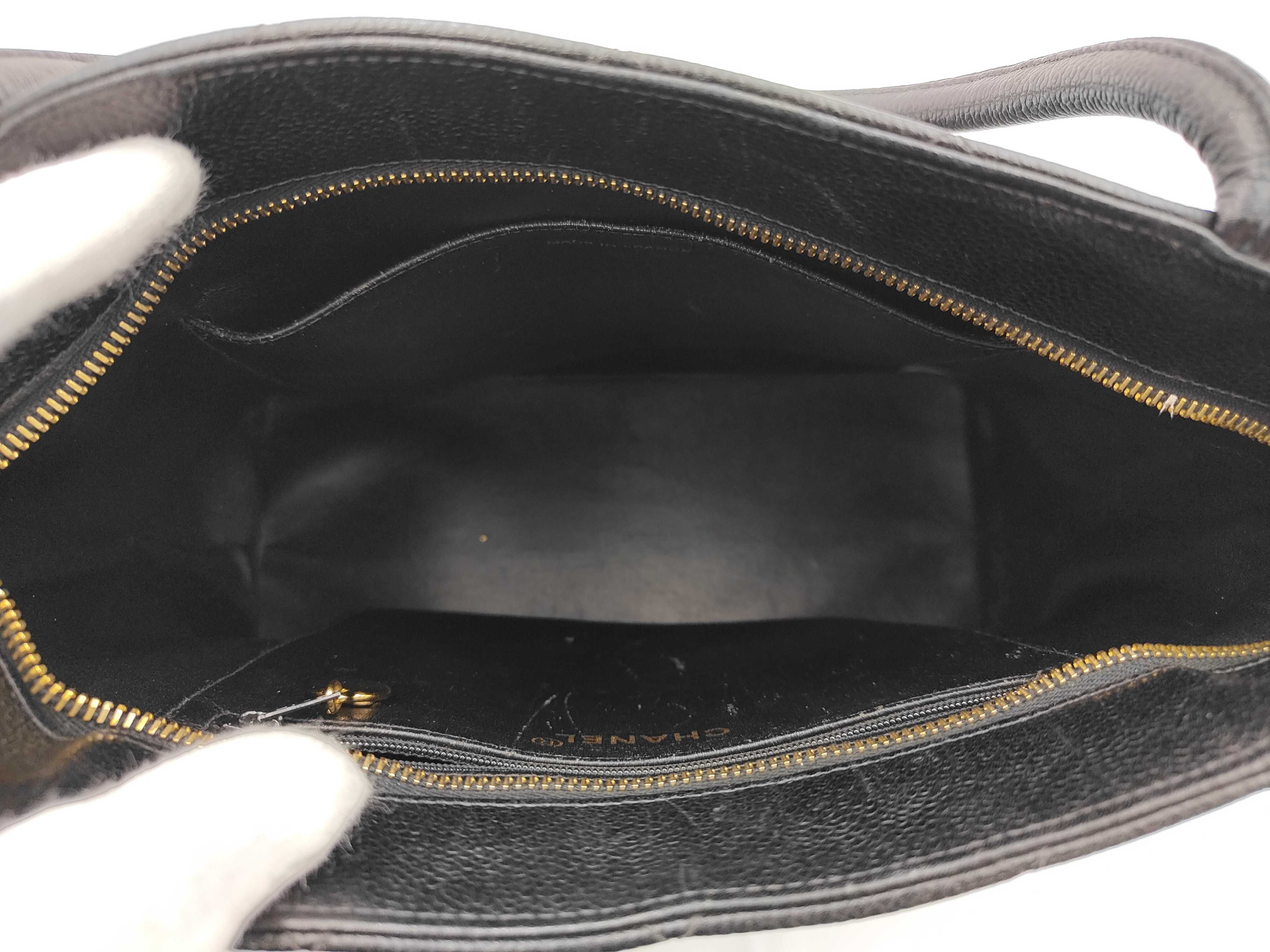 Caviar Skin Reissue Tote Bag, Black, Series 4 Tote Bag — view 9