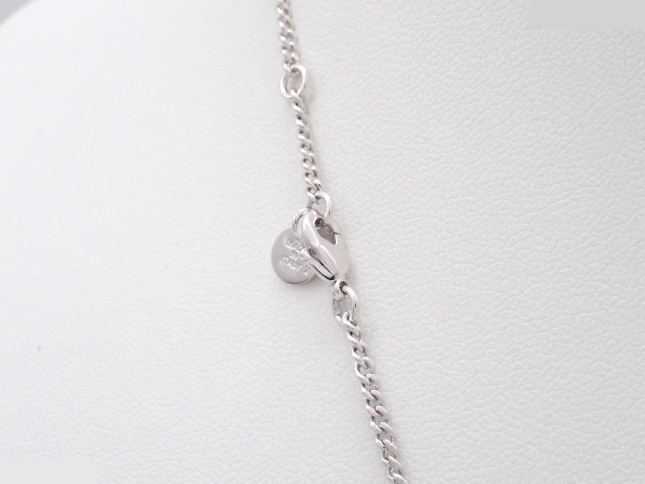 Rhinestone F-Is necklace, chain approximately 53cm — view 2