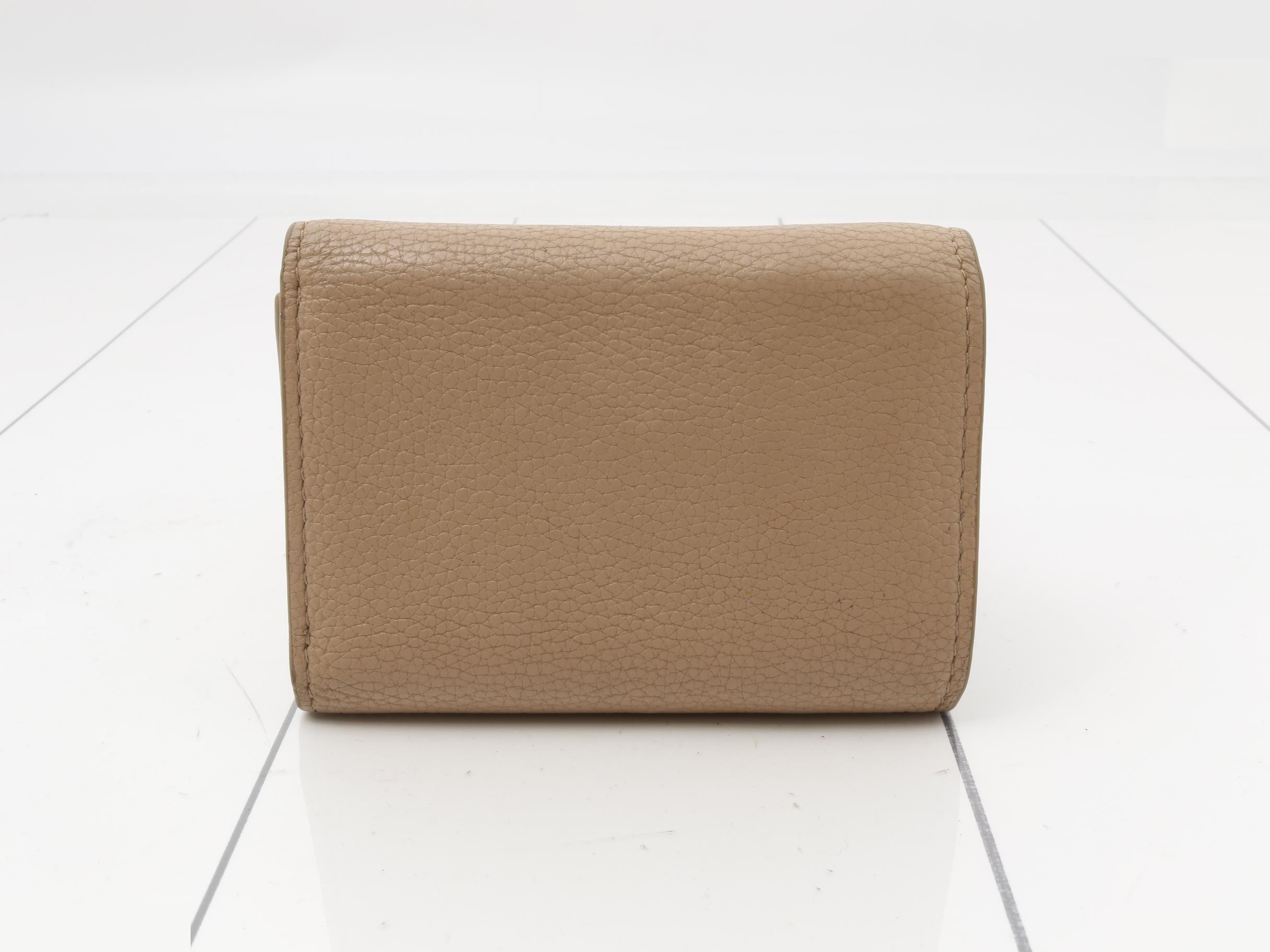 logo trifold wallet, pink beige — view 2