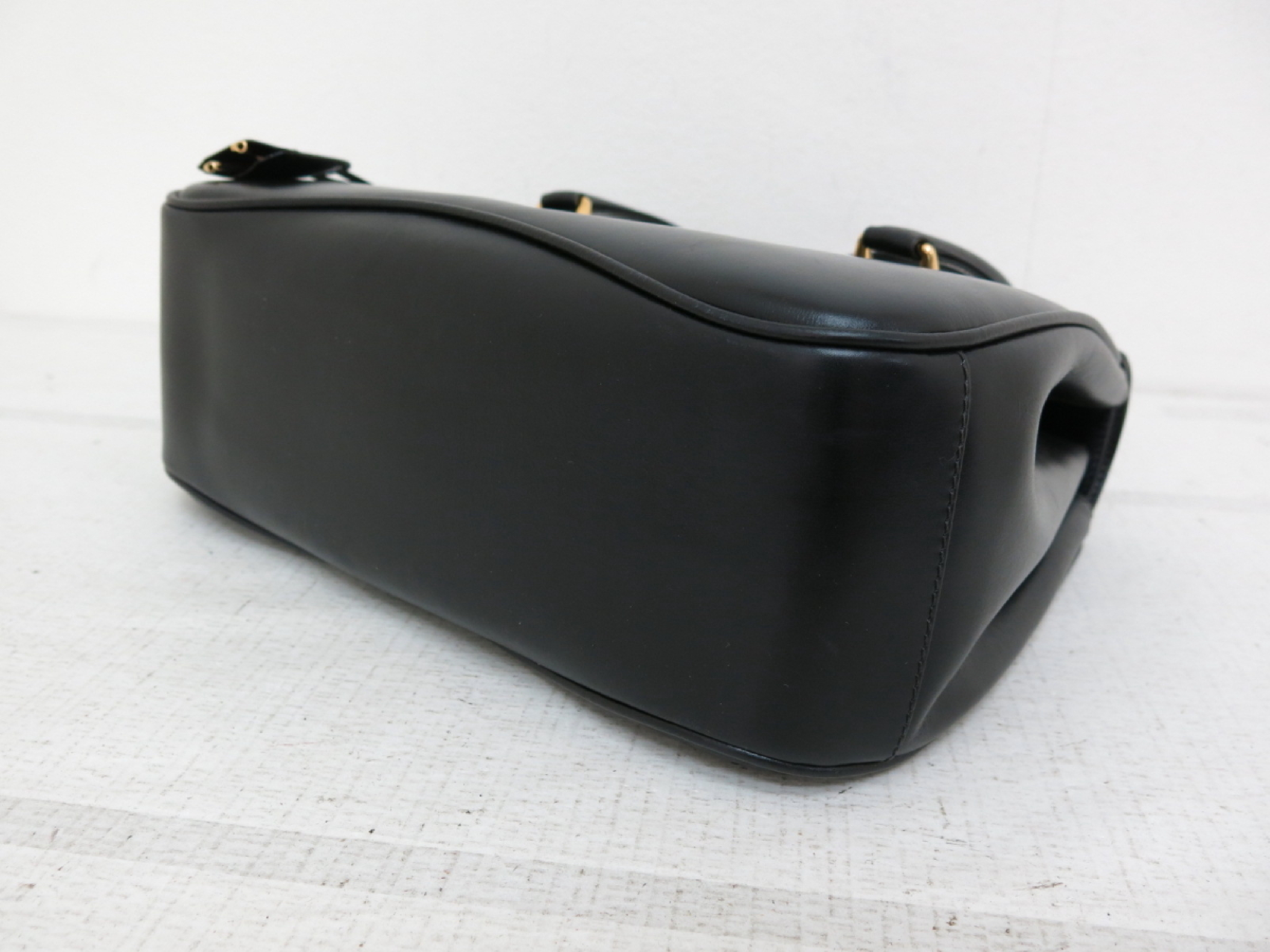 Lady Lock Calfskin Handbag with Gold Hardware, Black Handbag — view 5