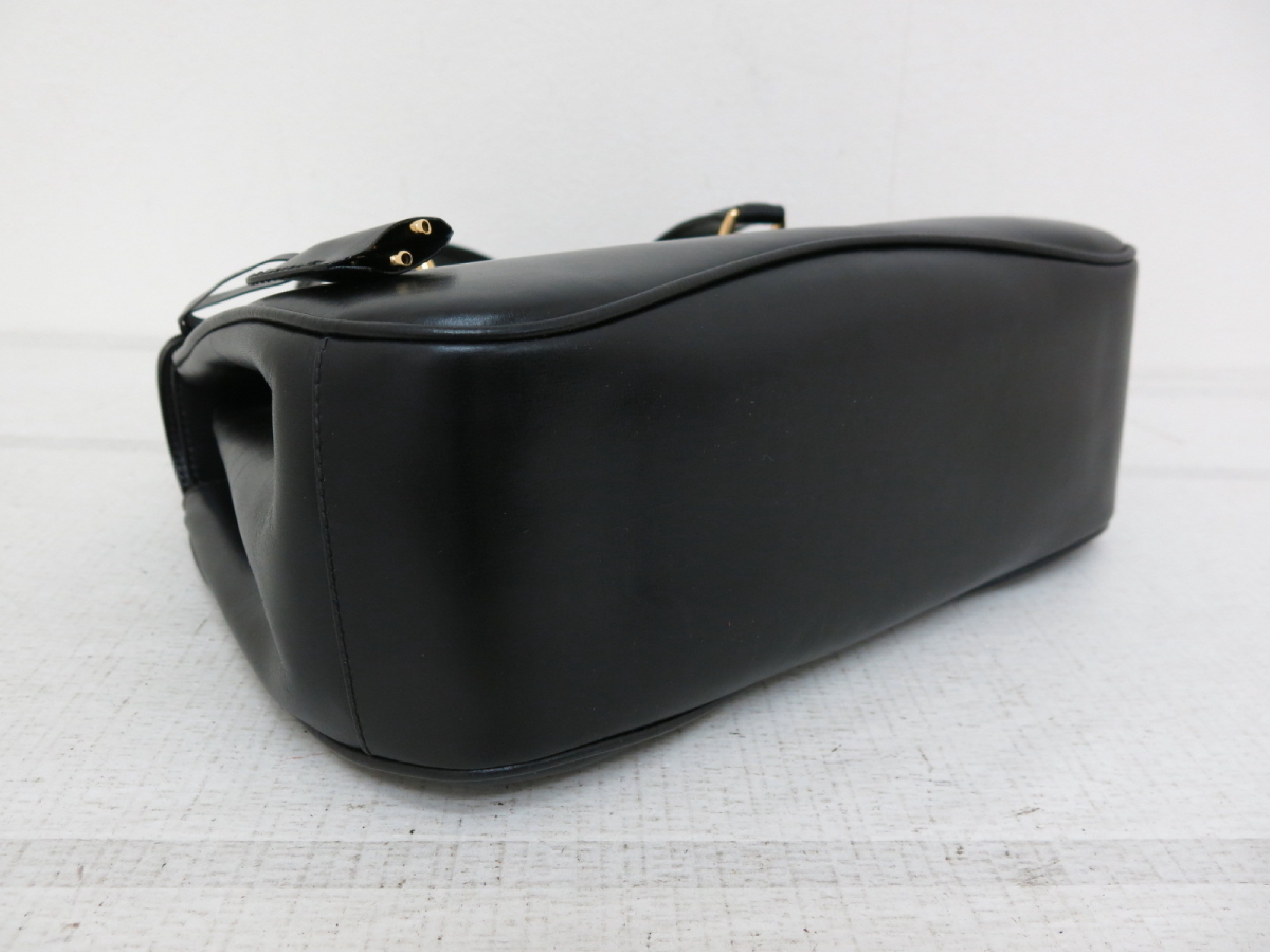 Lady Lock Calfskin Handbag with Gold Hardware, Black Handbag — view 6