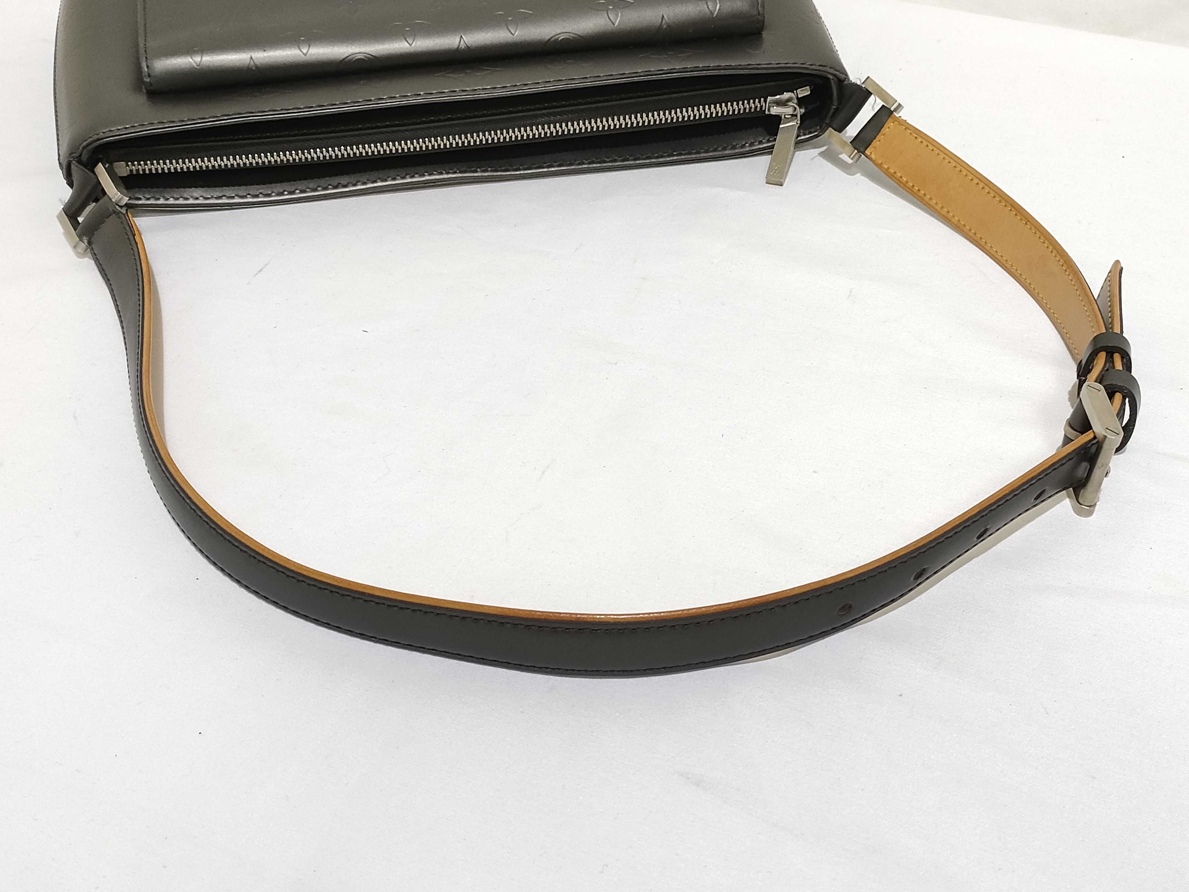 Monogram Mat ID- Cowskin Aiston Mat Fowler Shoulder Bag 30cm SHW Shoulder Bag — view 3