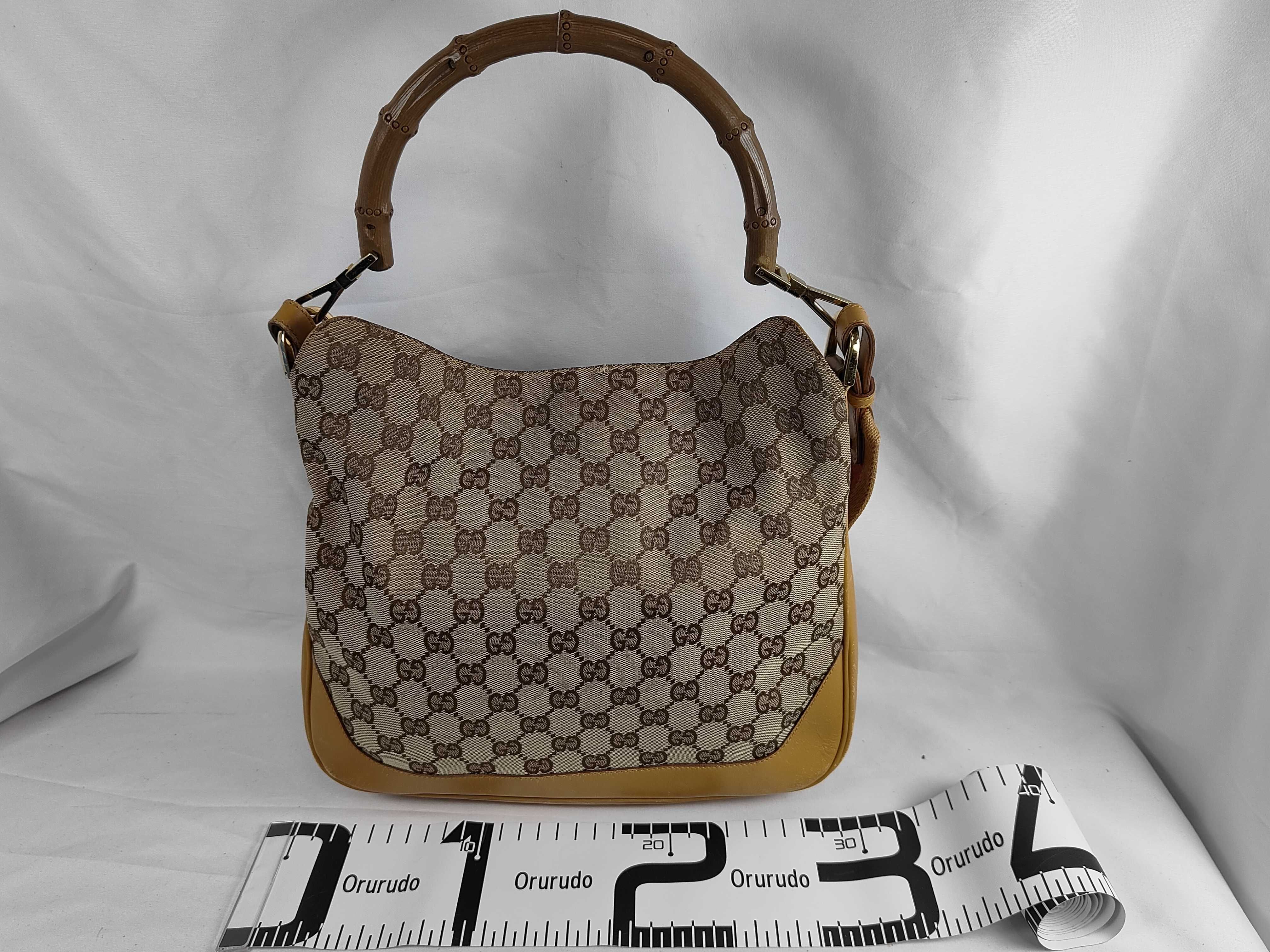 GG Canvas Gucci Bamboo GG Canvas Shoulder Bag — view 2
