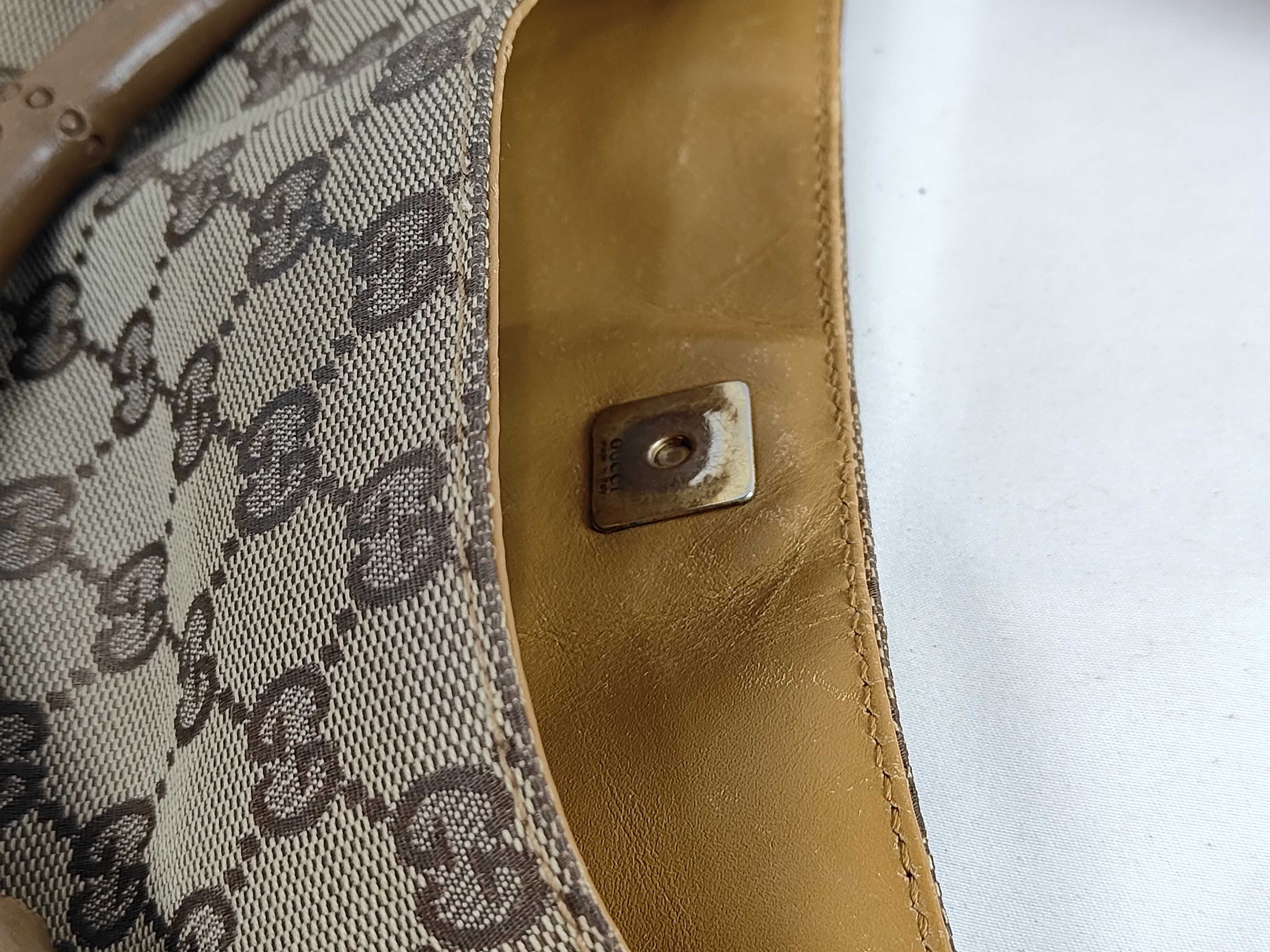 GG Canvas Gucci Bamboo GG Canvas Shoulder Bag — view 15