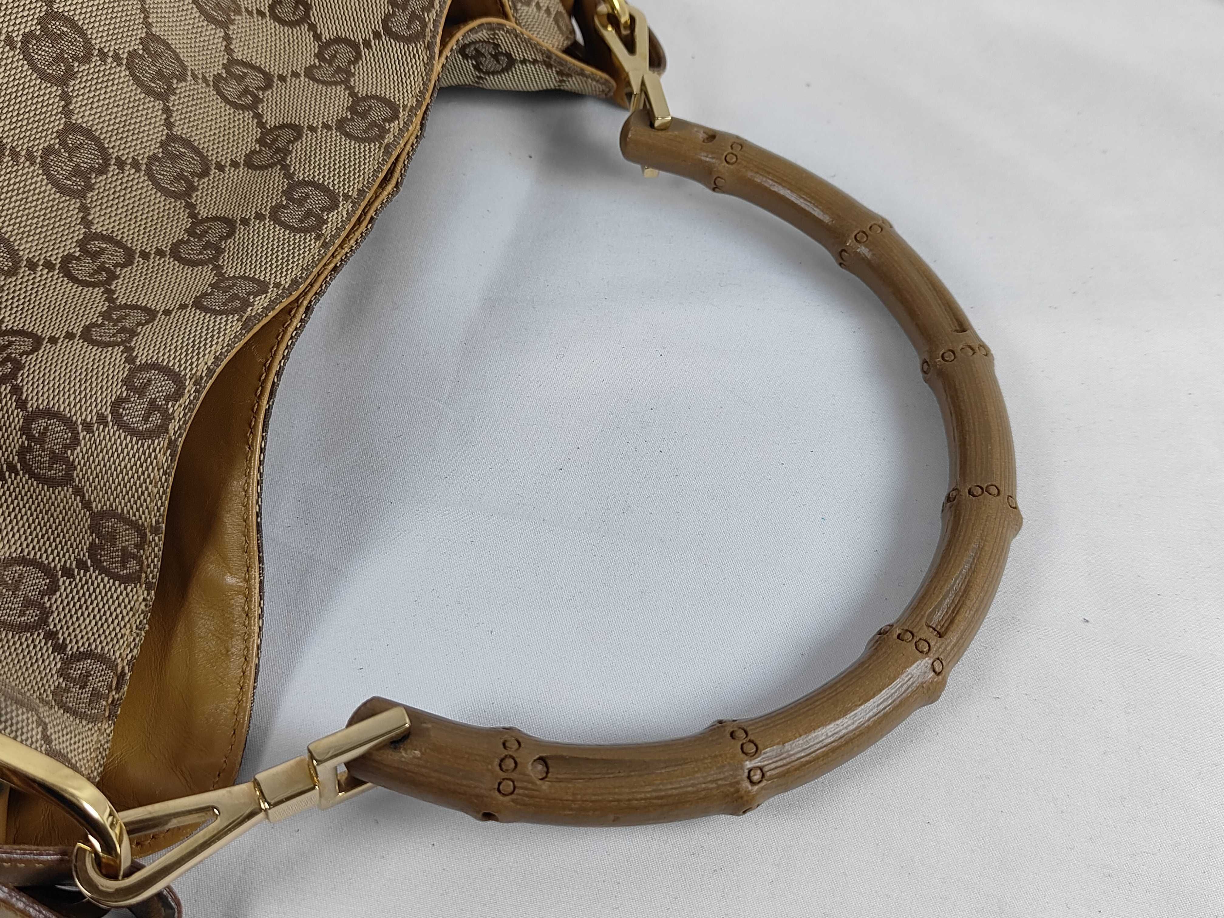 GG Canvas Gucci Bamboo GG Canvas Shoulder Bag — view 3