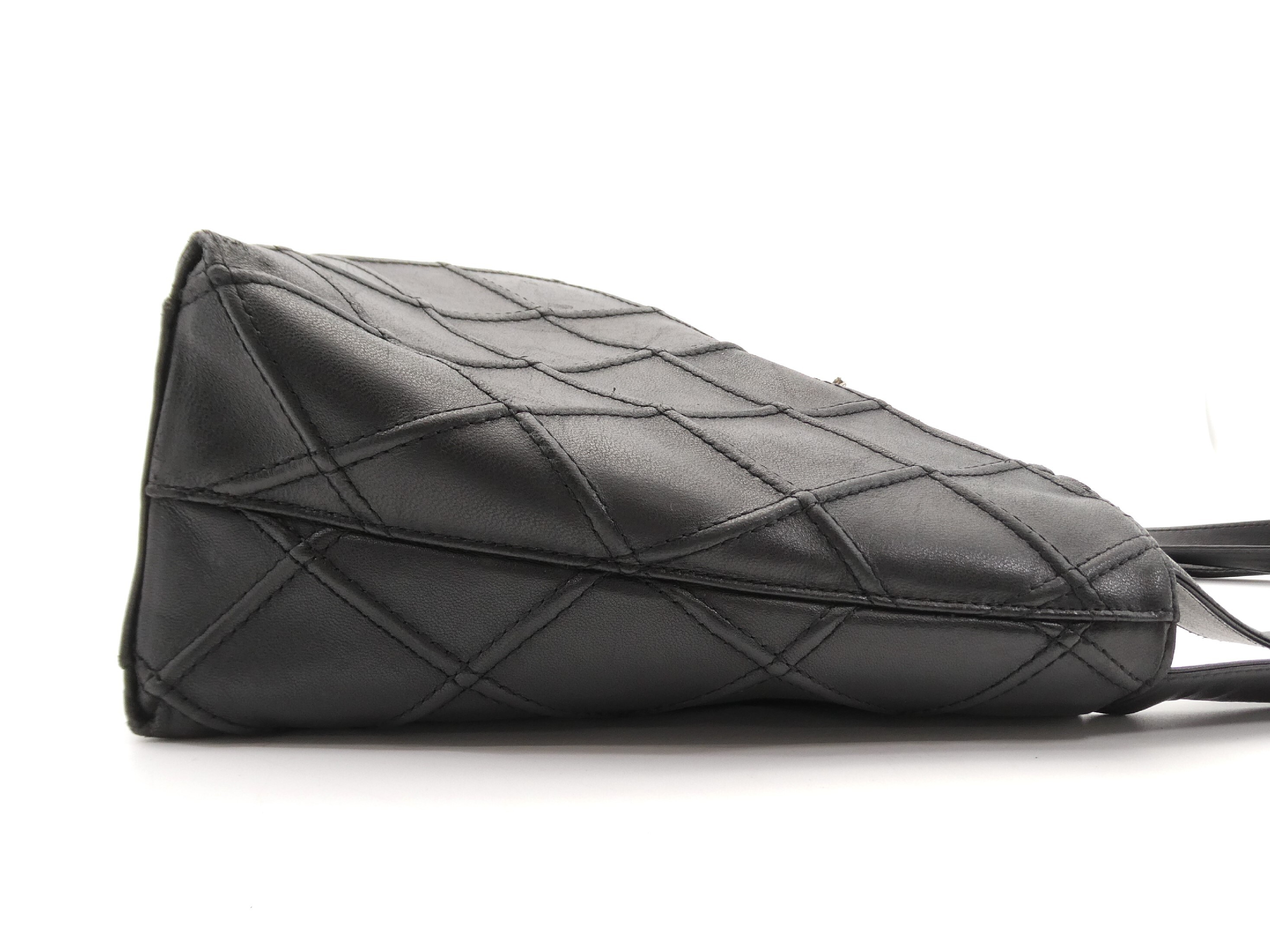 Bicolore Coco Mark Leather Shoulder Bag — view 4