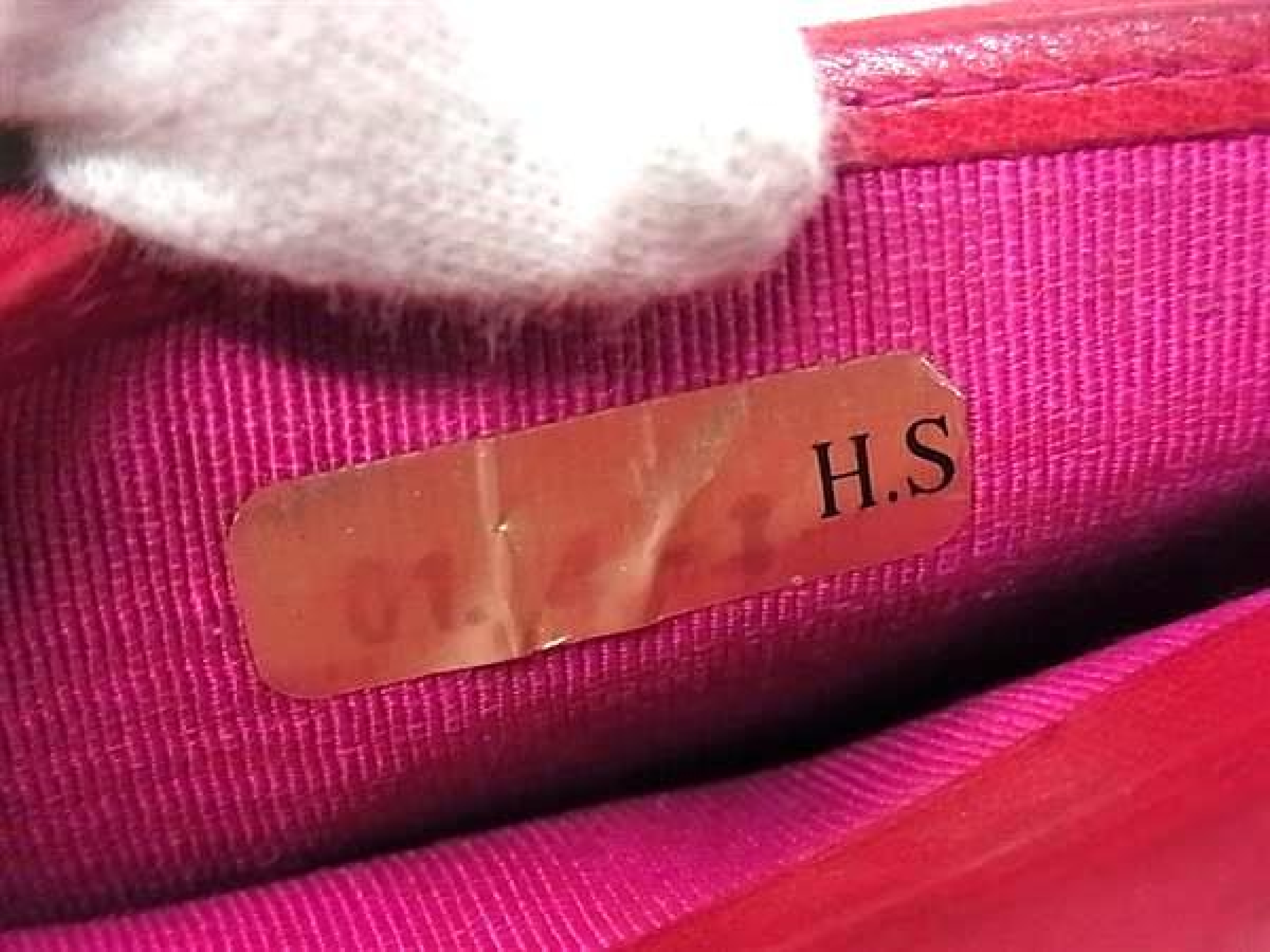 Coco Mark Caviar Skin Bi-fold Long Wallet, Coin Purse, Bill Compartment, Card Slots, Women's, Pink, HB2529 — view 8