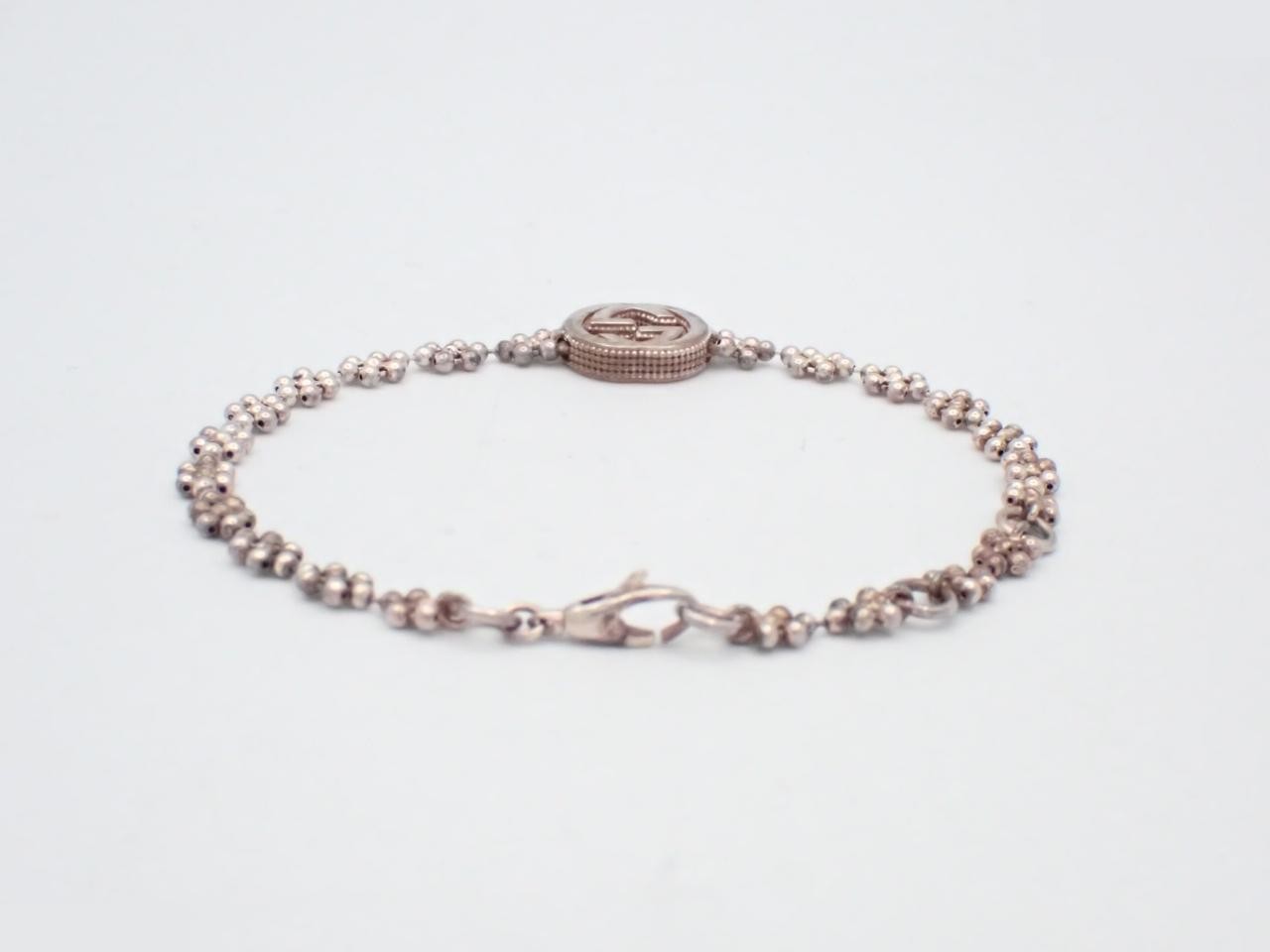 Interlocking G Silver Bracelet, 925 Sterling Silver, 6.7g — view 2