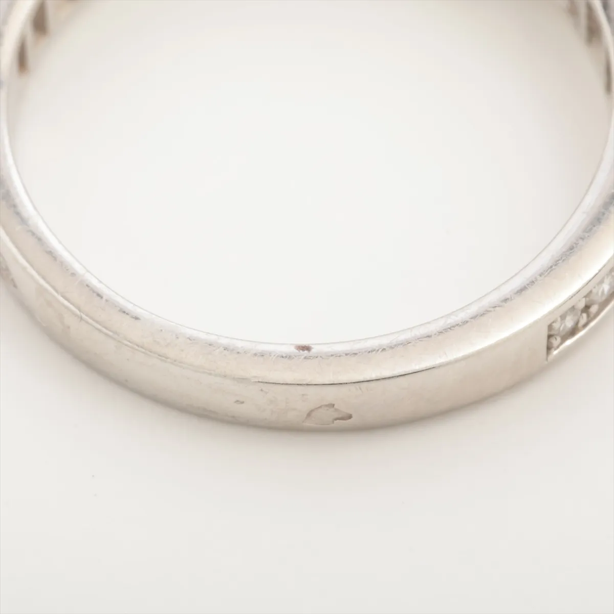 Solitaire 1895 Half Eternity Diamond Ring Pt950 4.4g 0.75 H VS1 3EX NONE 50 AGK788 Dent CRN4161650 — view 7