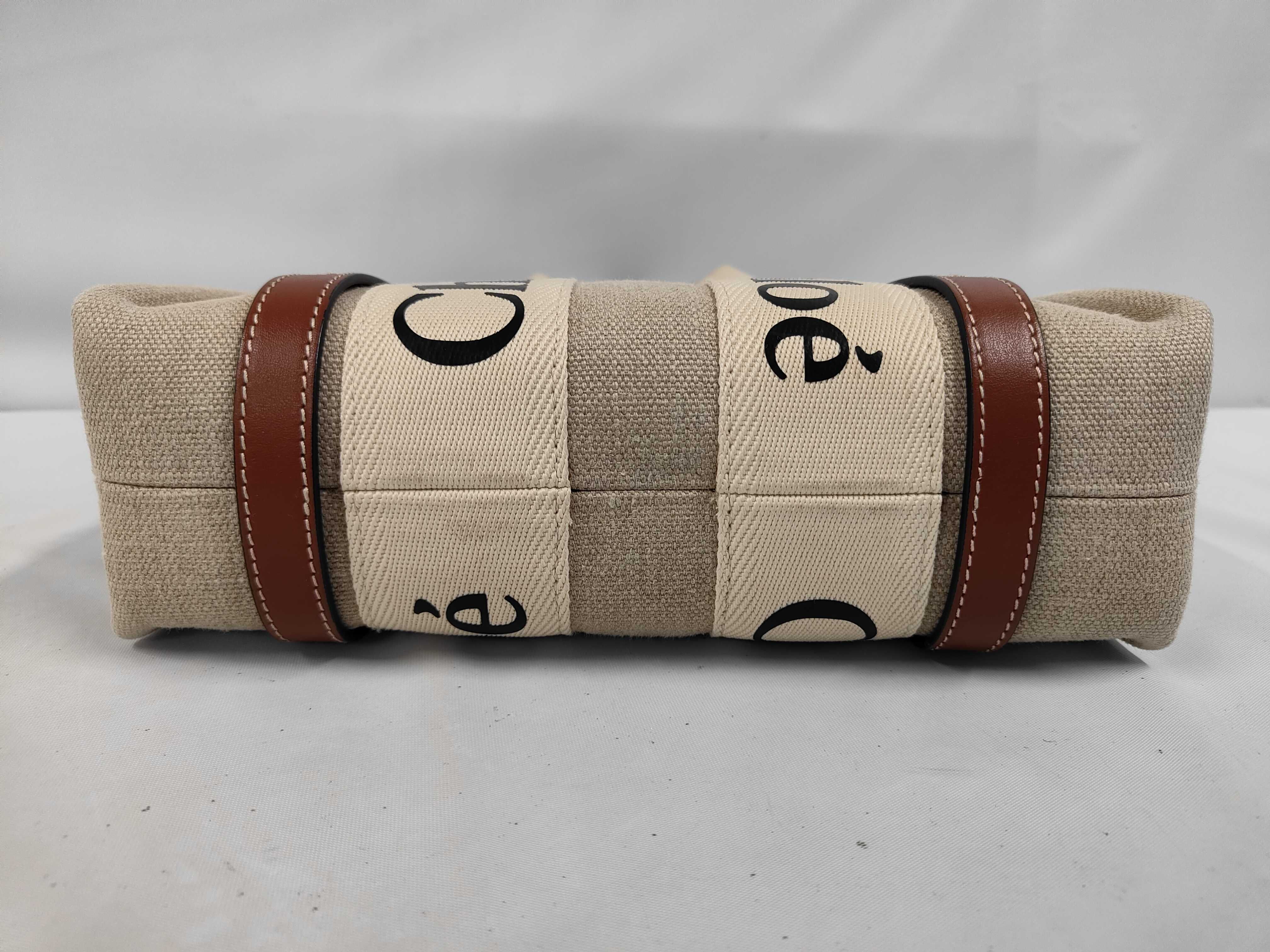 Woody Small Canvas x Leather 2-Way Handbag — view 3