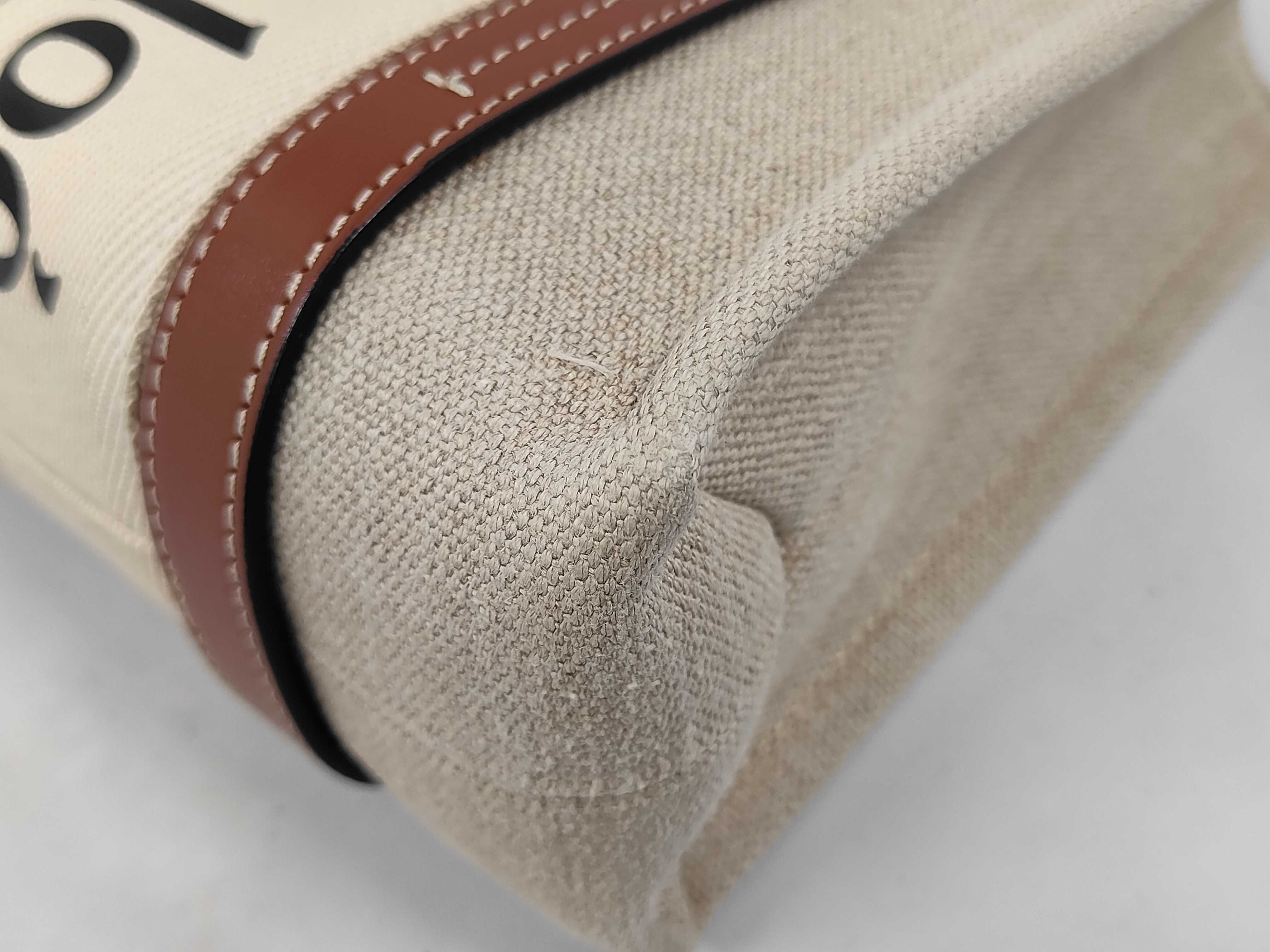Woody Small Canvas x Leather 2-Way Handbag — view 4