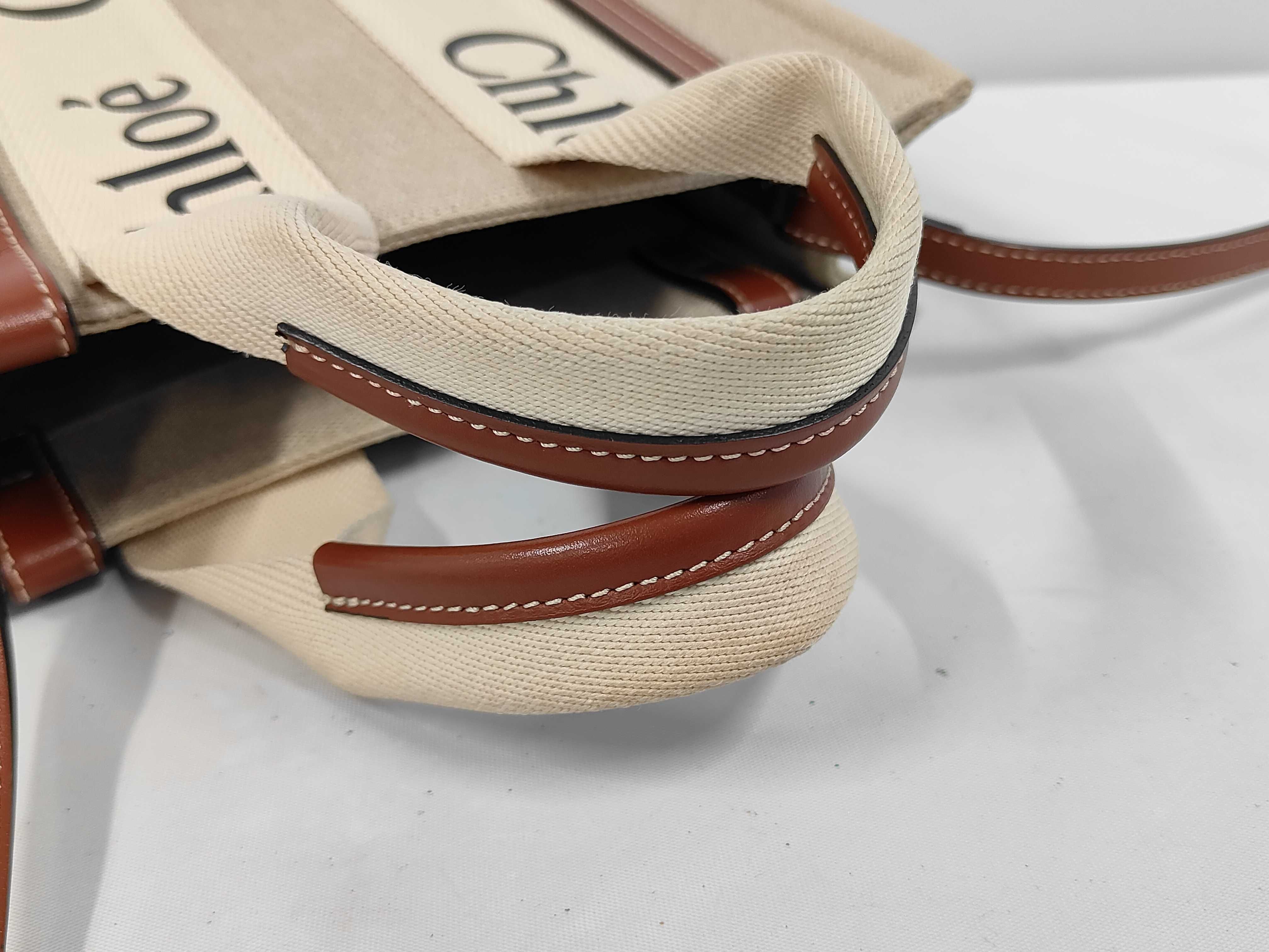 Woody Small Canvas x Leather 2-Way Handbag — view 5