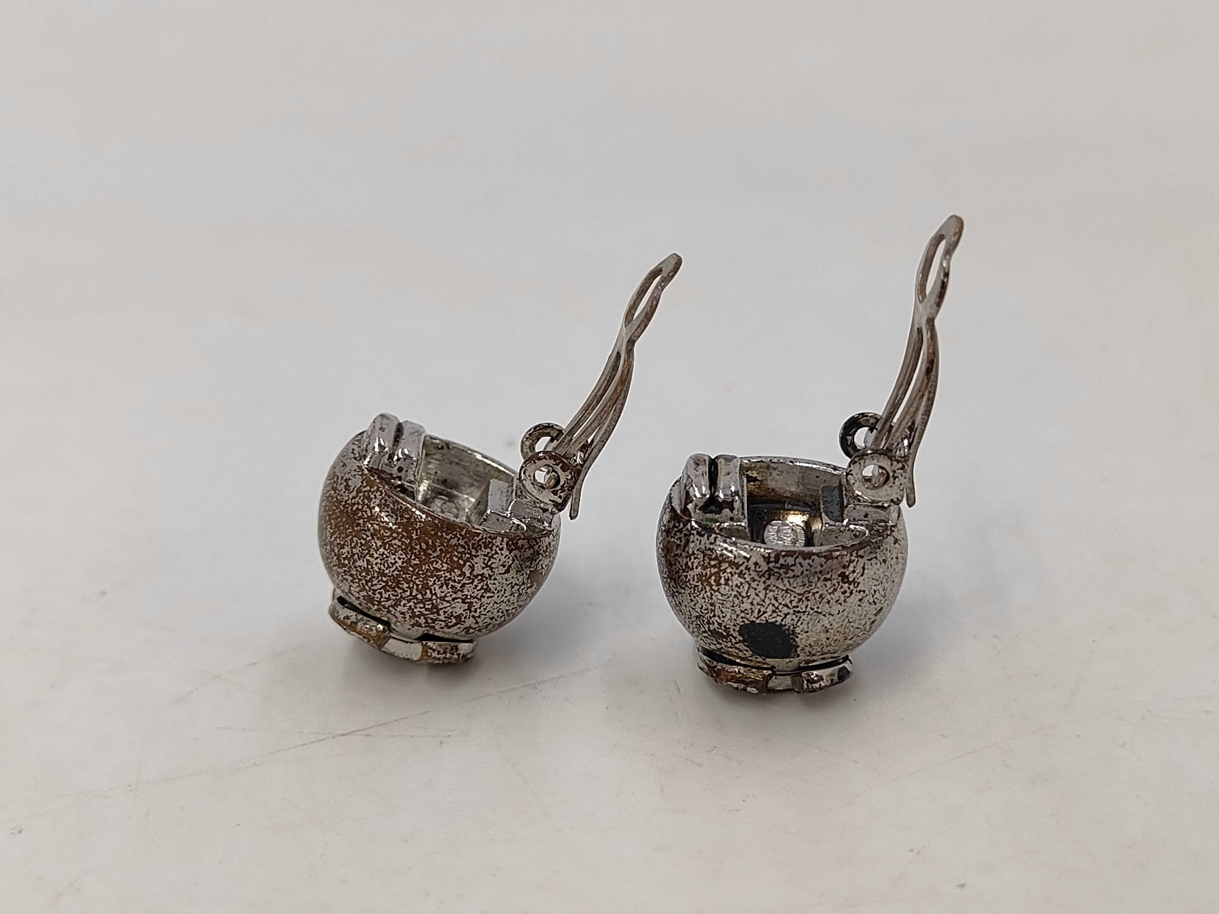 Coco Mark Round Silver Earrings 00A — view 5