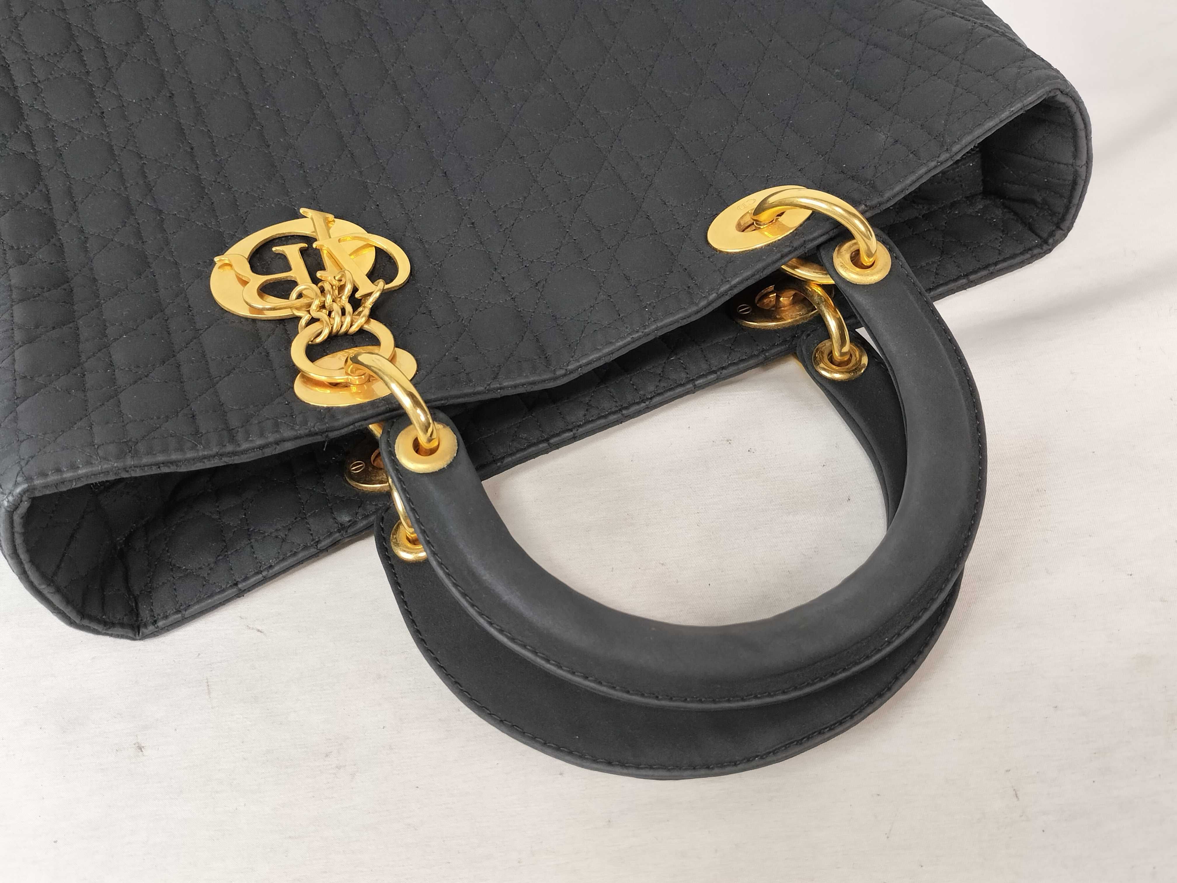 Lady Dior Lady Bag (Black) Handbag — view 3
