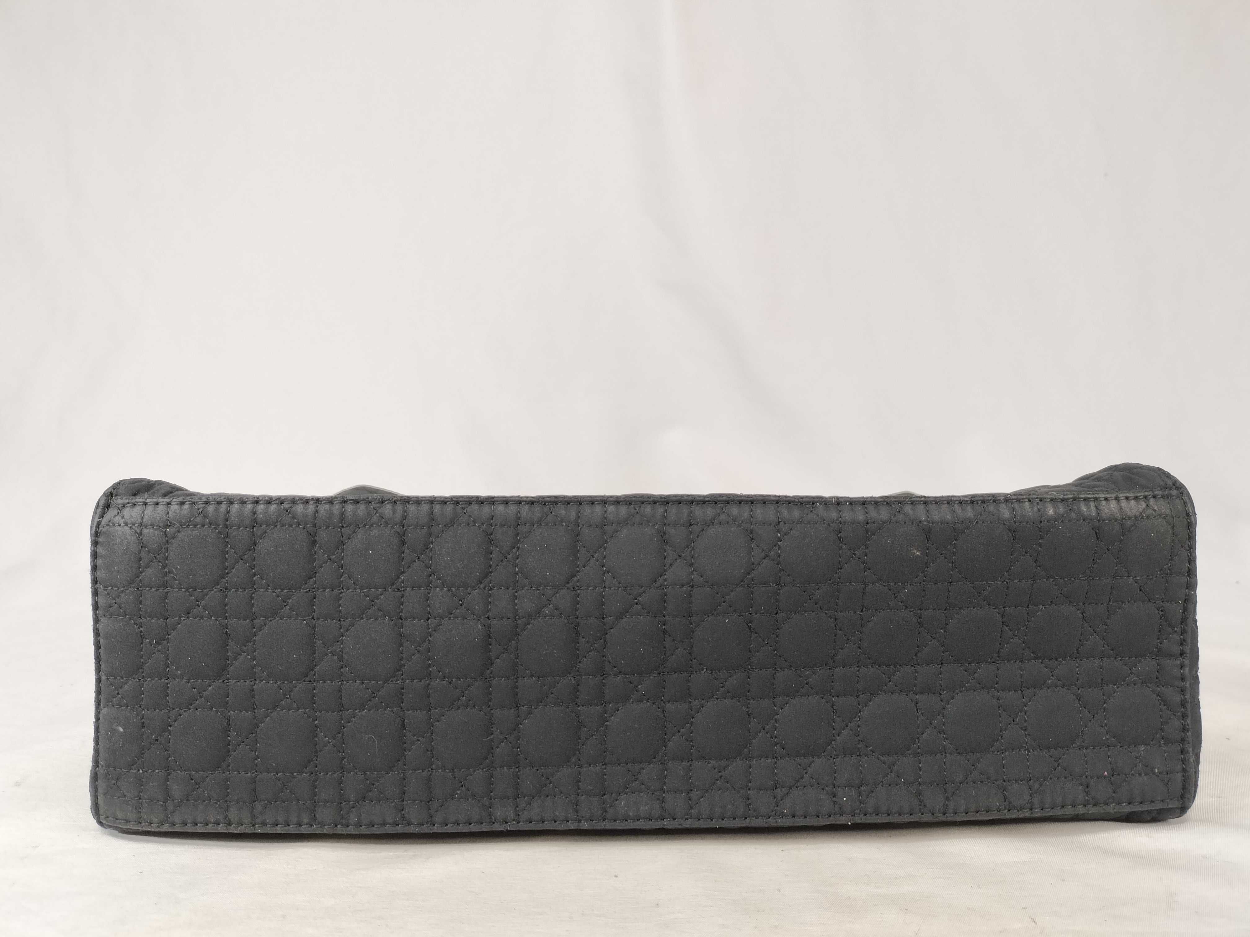 Lady Dior Lady Bag (Black) Handbag — view 8