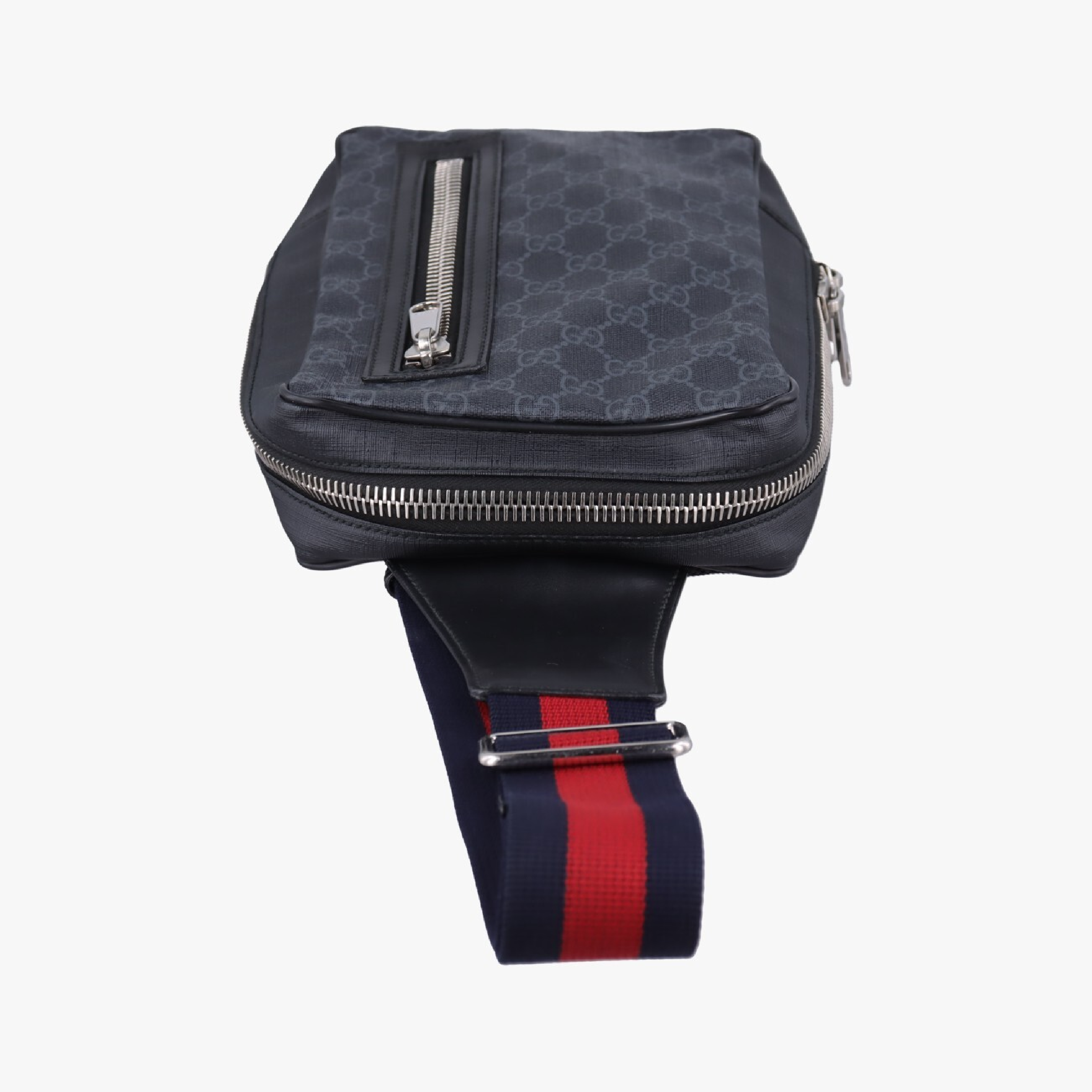 GG Supreme Navy x Black PVC Coated Canvas Shoulder Bag 478325 C022098890 — view 5