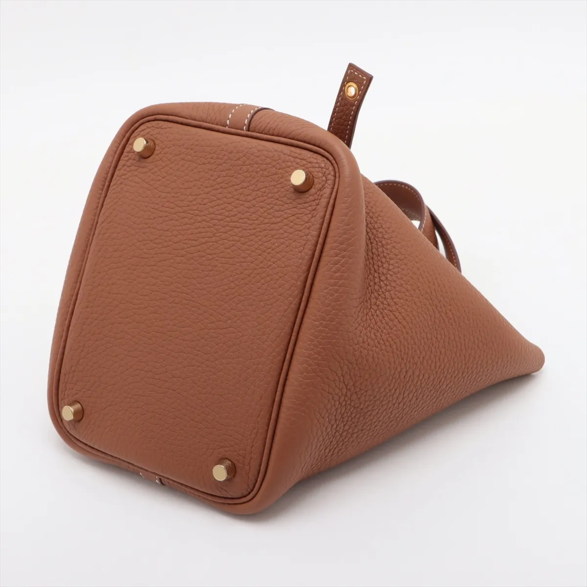 Picotin Lock 18 PM, Taurillon Clemence leather, gold, gold hardware, Year: 2020 — view 3