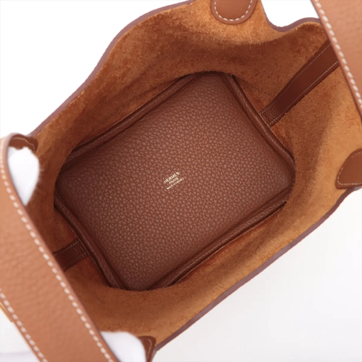 Picotin Lock 18 PM, Taurillon Clemence leather, gold, gold hardware, Year: 2020 — view 7