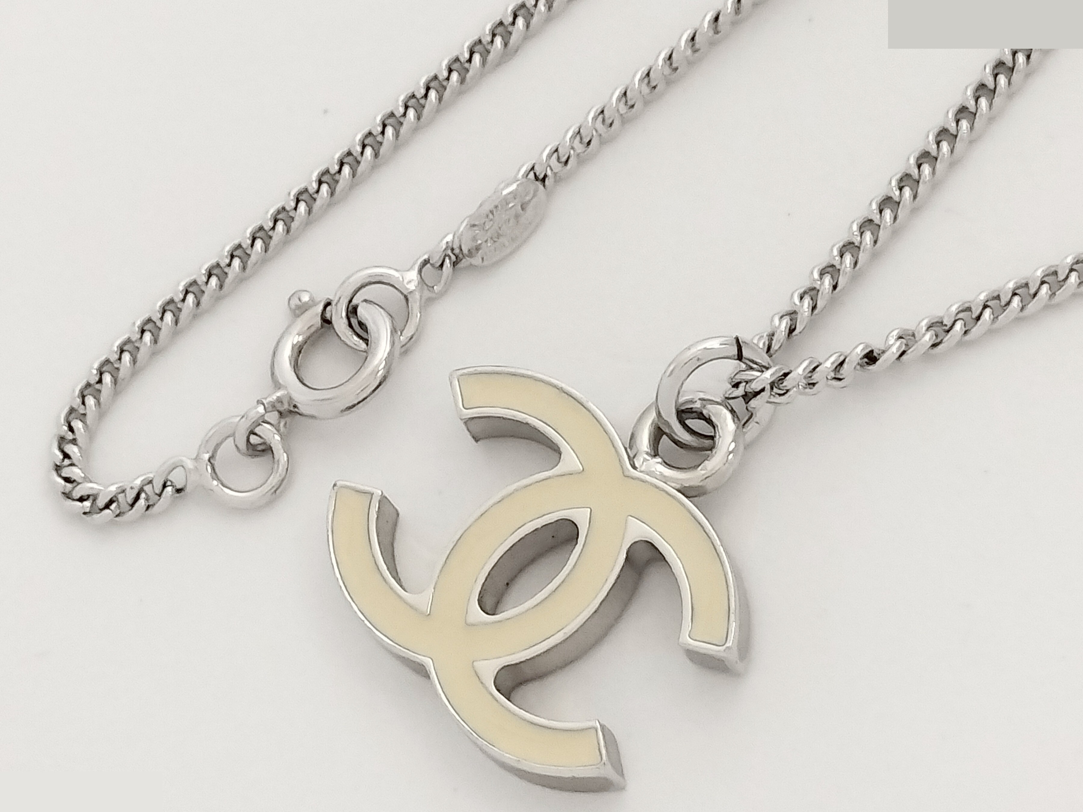Coco Silver Necklace, 07V, Neck circumference approximately 47cm