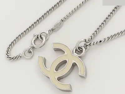 Coco Silver Necklace, 07V, Neck circumference approximately 47cm