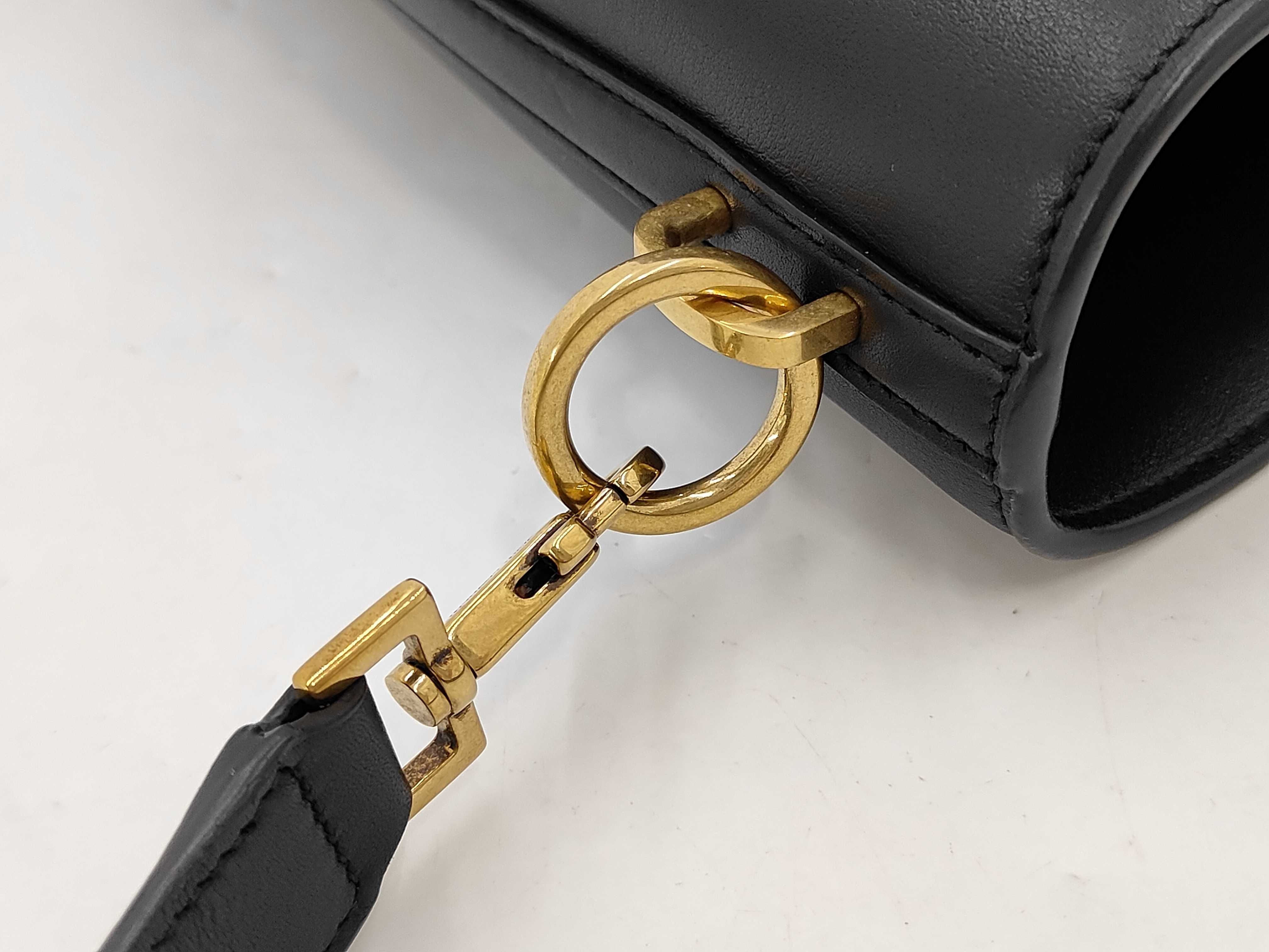 Shoulder Bag LE 37 Long Calfskin Black Gold Hardware 800594 Shoulder Bag — view 9