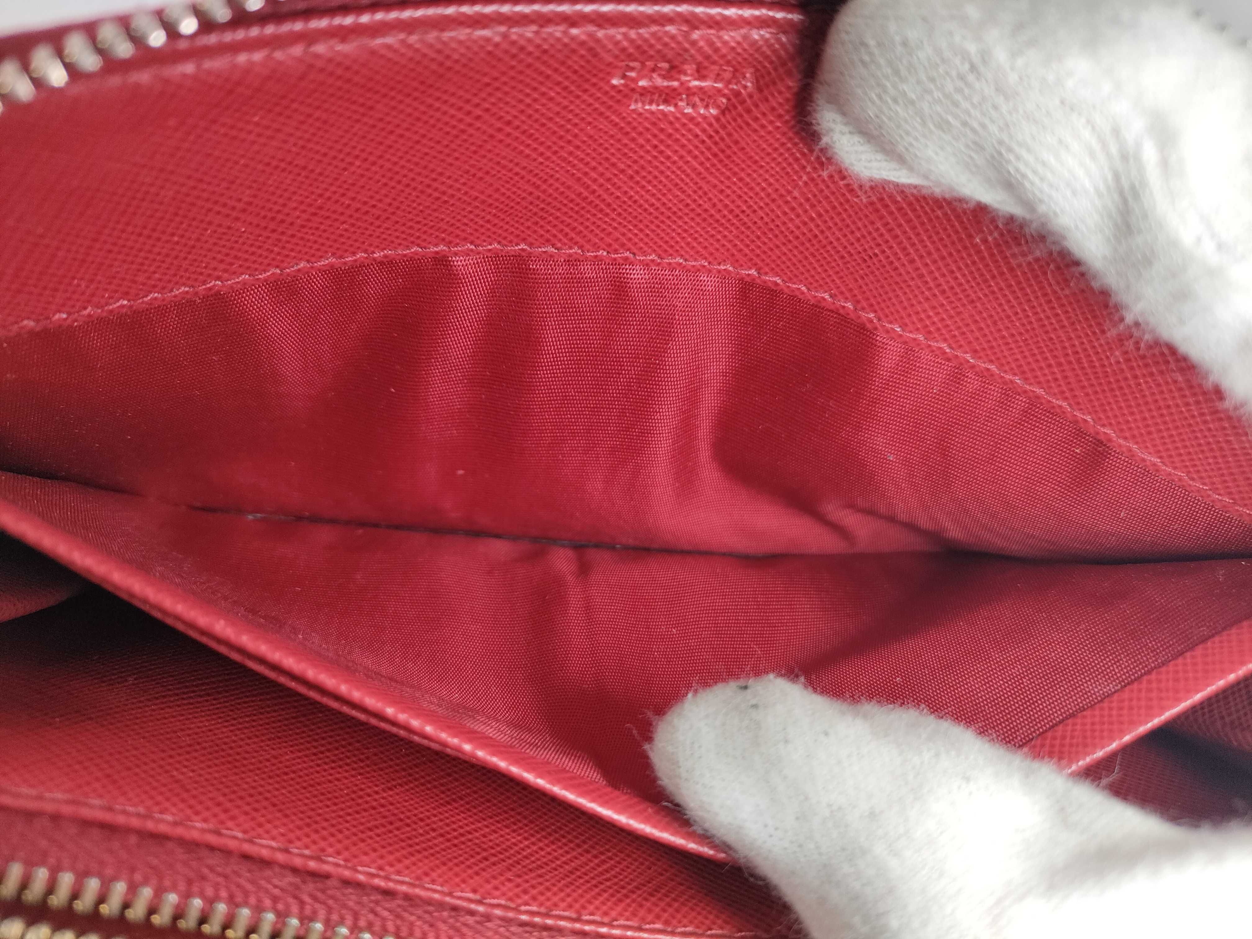 Saffiano Zippy Wallet Red Wallet — view 11