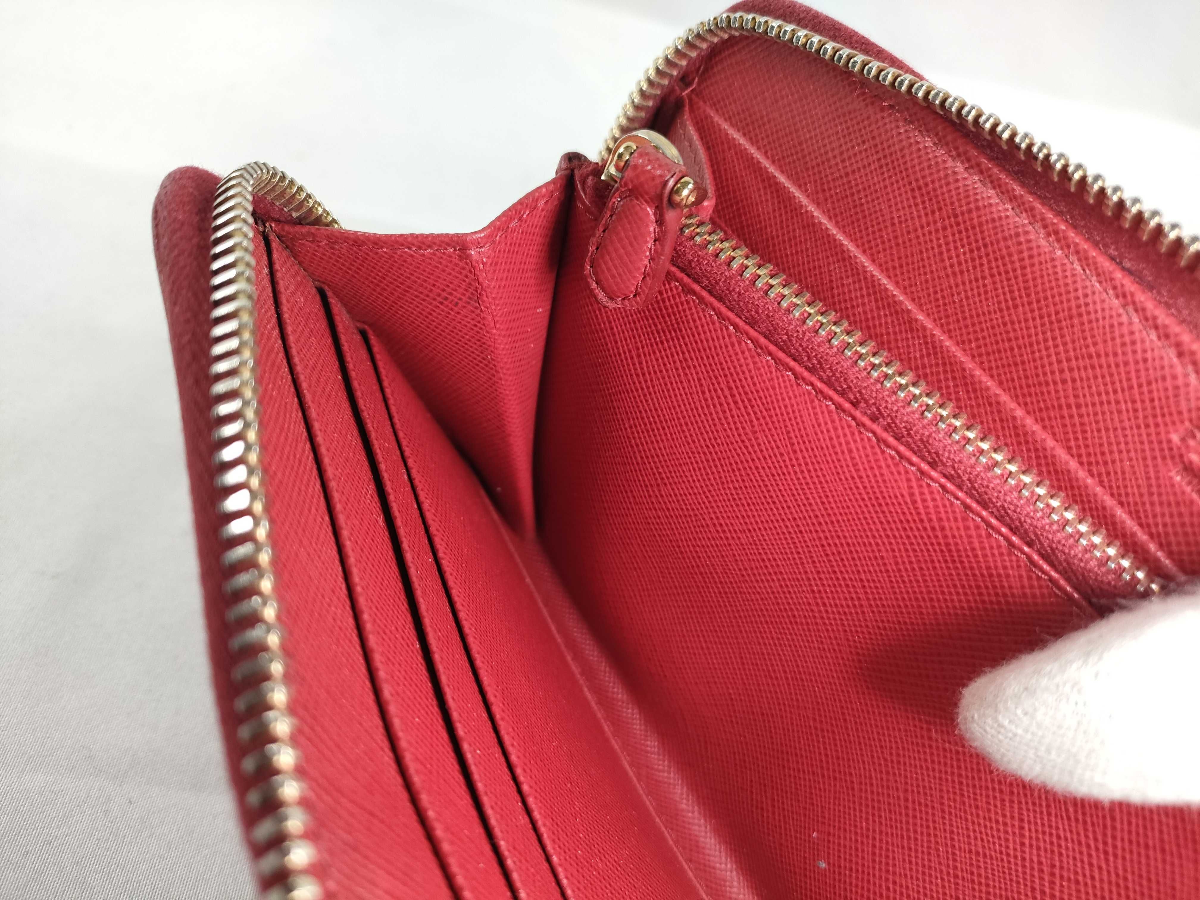 Saffiano Zippy Wallet Red Wallet — view 9