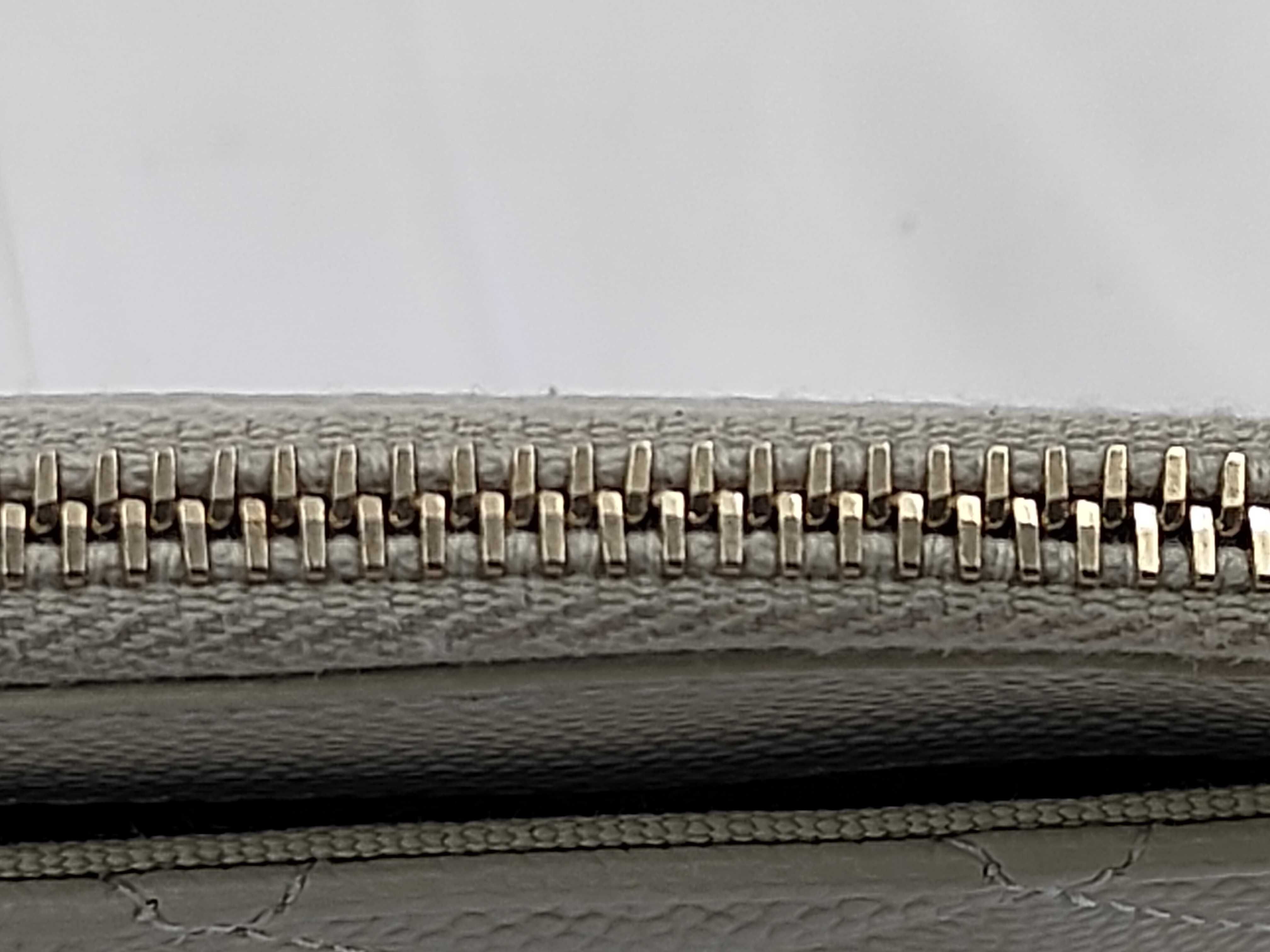 Grey Caviar Leather Coco Mark Card Case — view 5
