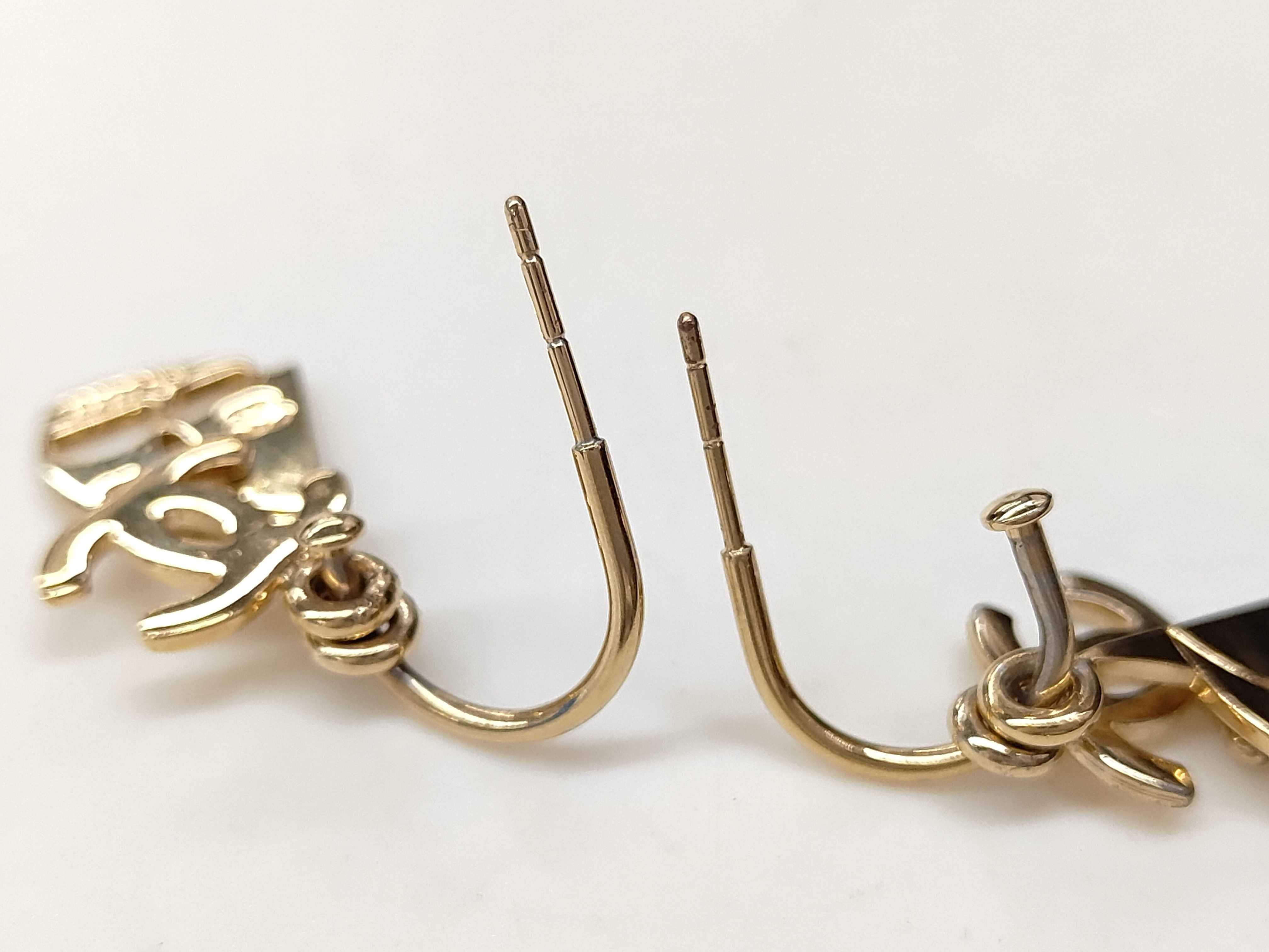 engraved Coco Mark yacht earrings — view 3
