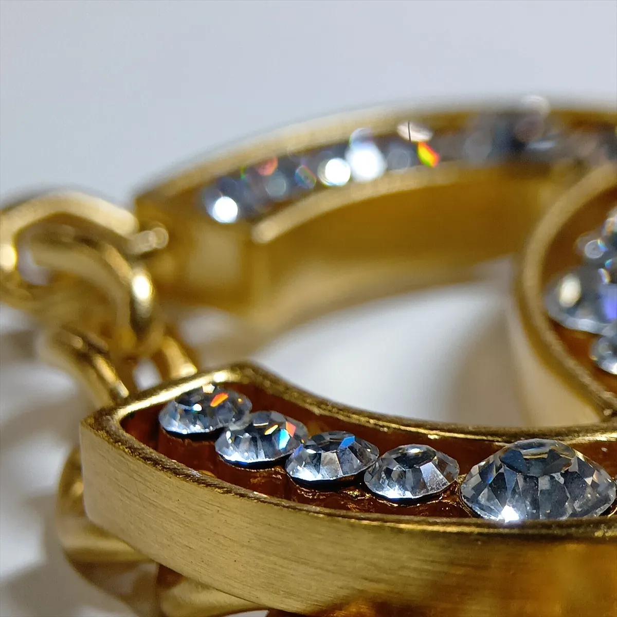 Coco Mark 02A Chain Belt GP x Rhinestone Gold — view 7
