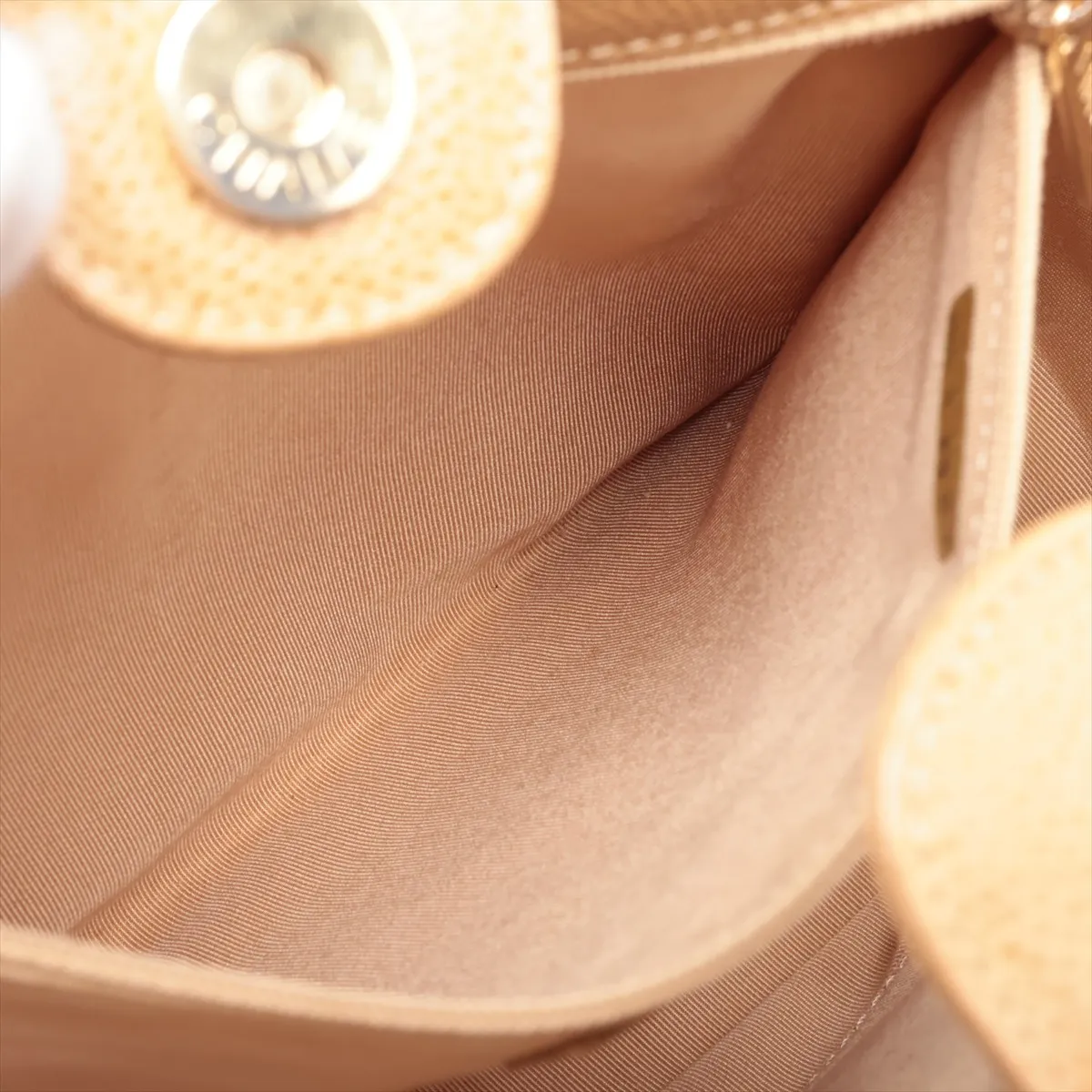 PST Caviar Skin Chain Tote Bag, Brown with Gold Hardware, 8113986 (Serial Number 8) — view 8