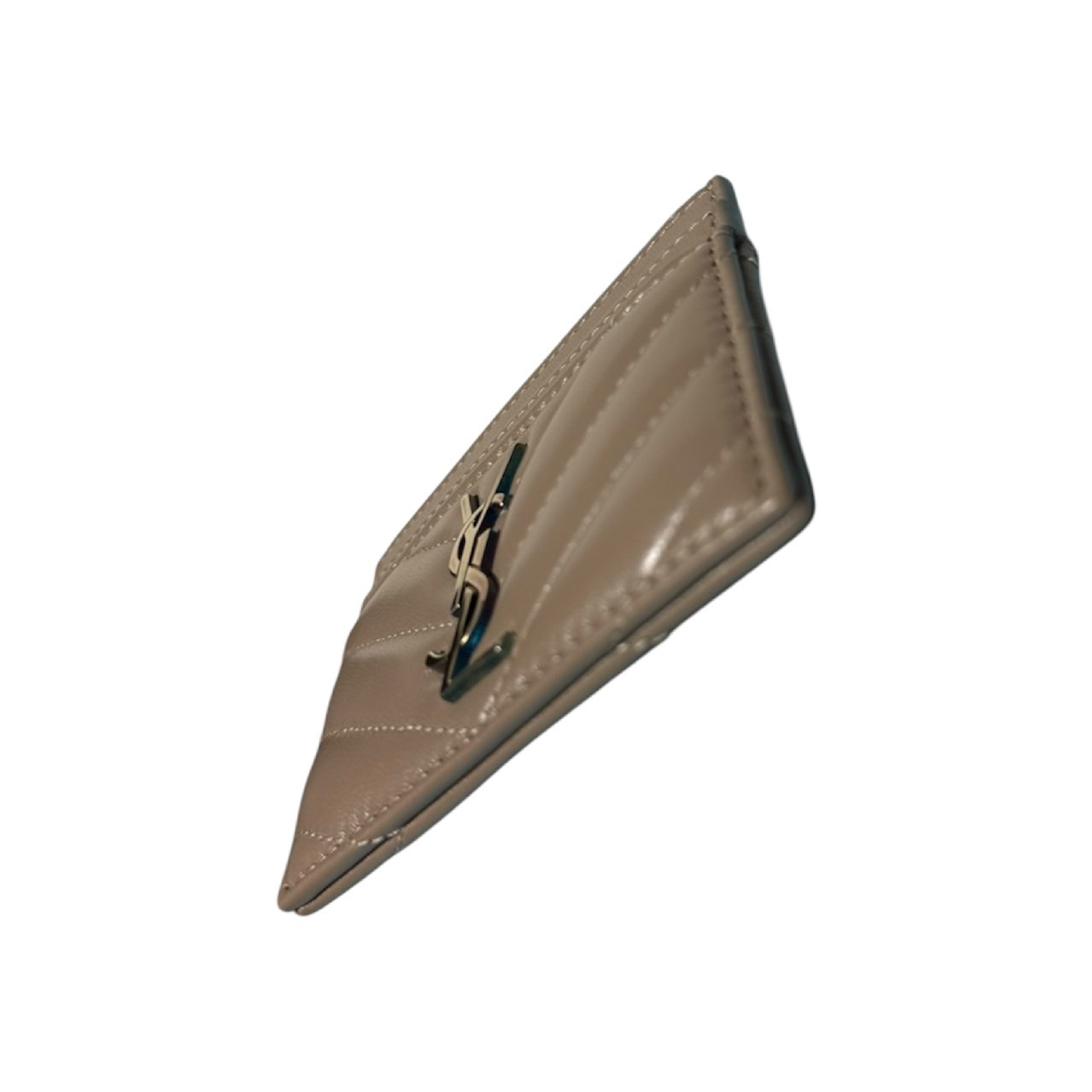 Cassandra Mocha Lambskin Card Case — view 4