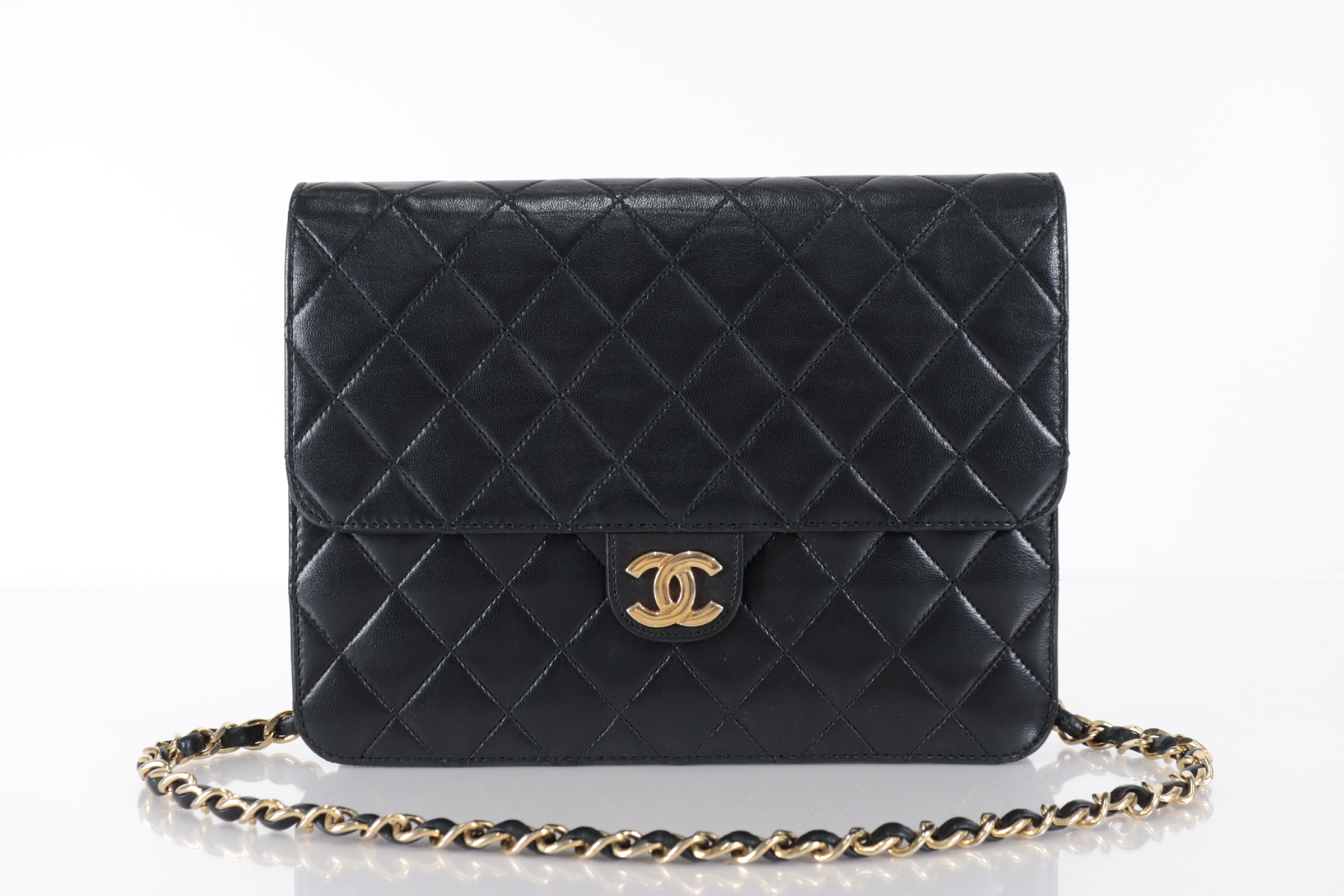 Matelassé Lambskin Push Chain Shoulder Bag (Series 7) — view 2