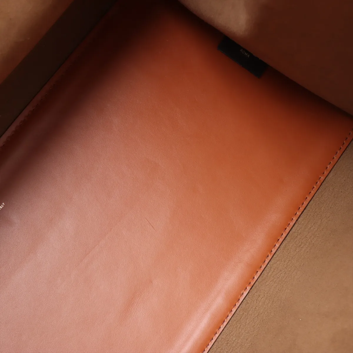 Sunshine Leather Tote Bag Brown 8BH372 — view 9