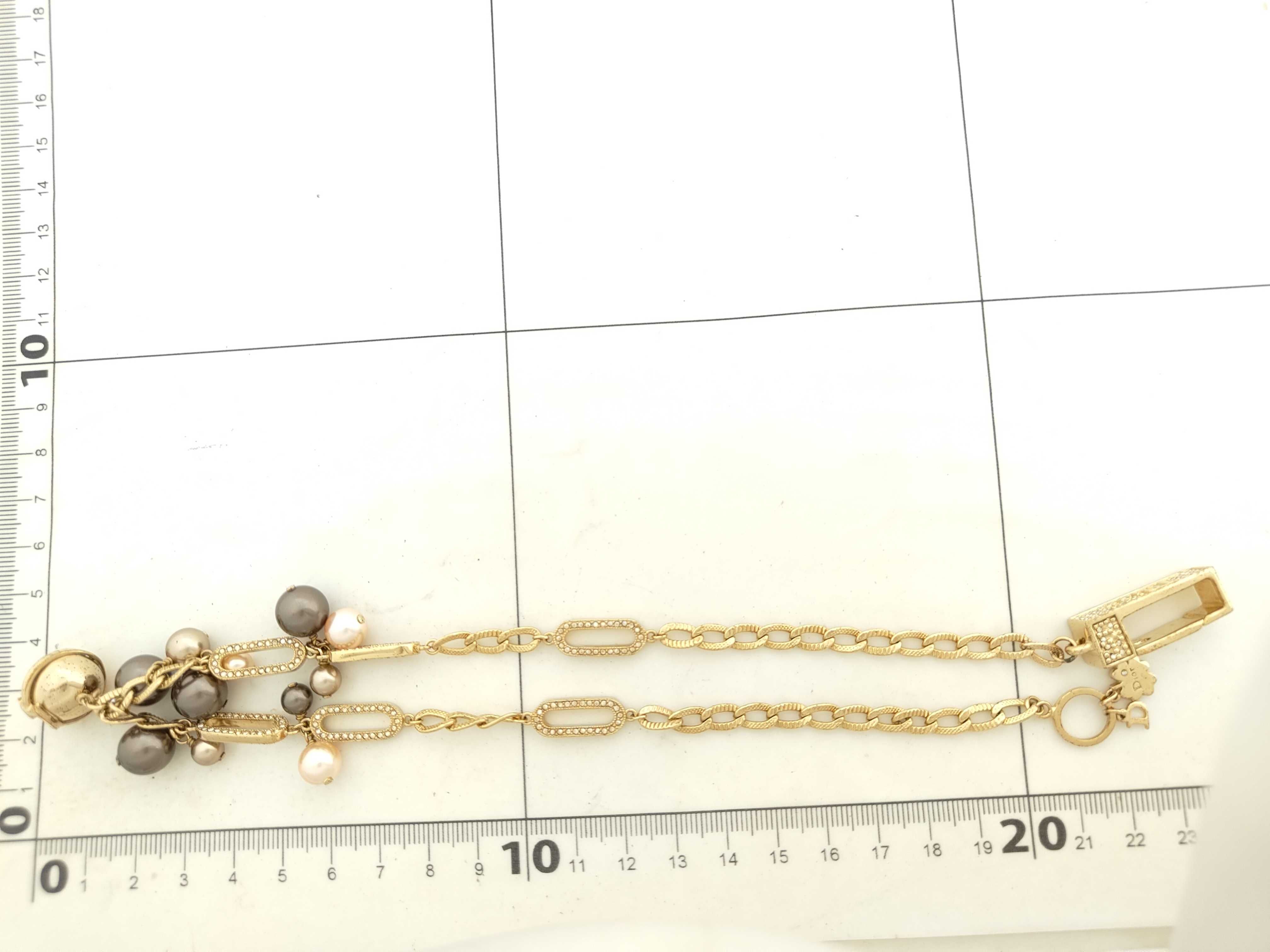 rhinestone pearl gold 36.8g necklace — view 11