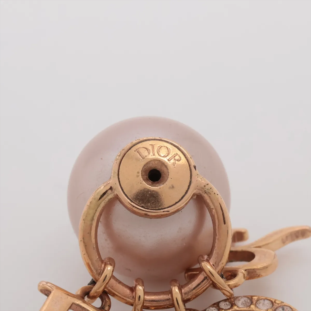 Tribales Dior Tribal Earrings (for both ears) GP x Fake Pearl Gold x Pink — view 5