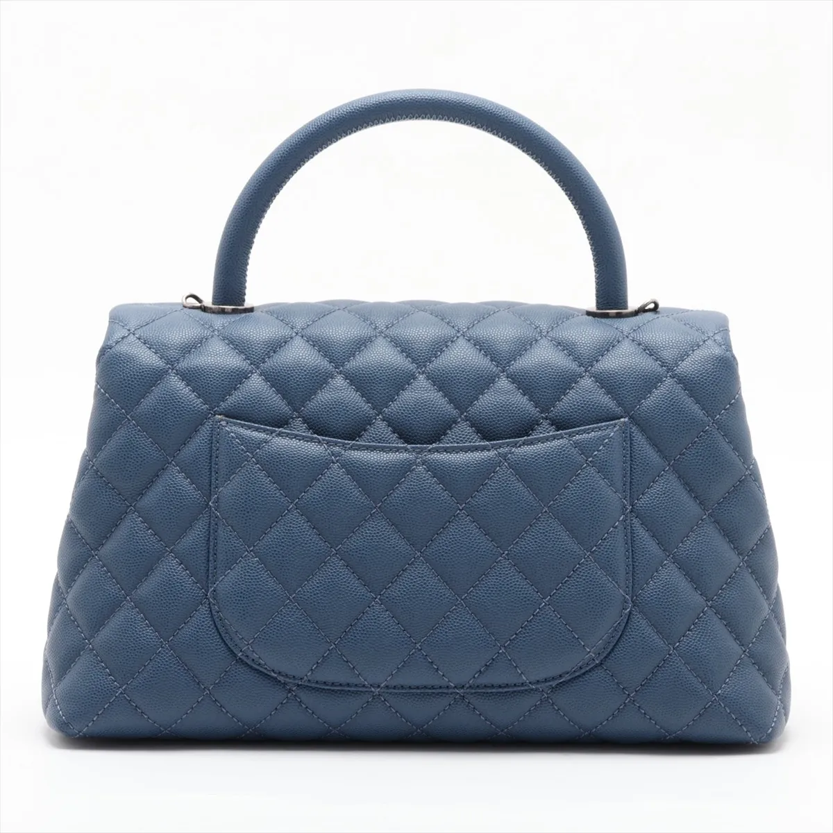 [Individually packaged] Chanel Coco Handle 29 S Caviar Skin 2-Way Handbag, Blue, Gunmetal Hardware, 23494058, Serial Number 23, A92991 — view 2